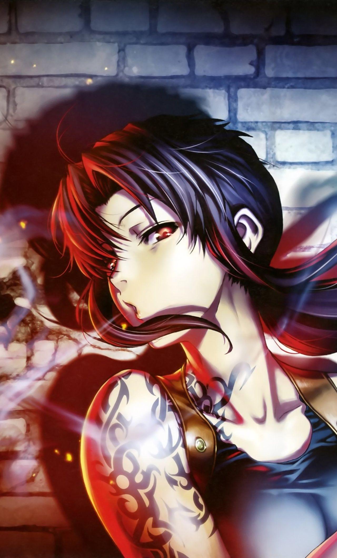 1280x2120 Black Lagoon Anime Girl Smoking 4k iPhone HD 4k Wallpaper, Image, Background, Photo and Picture