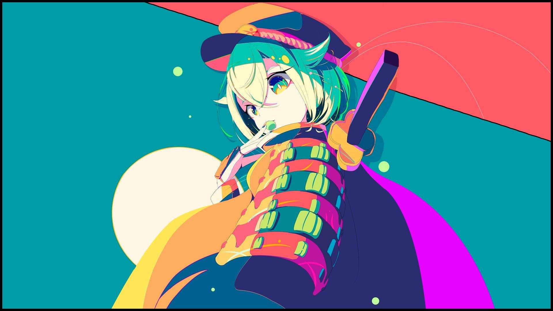 1920x1080 Anime wallpaper, manga, anime girls, minimalism, katana • Wallpaper For You HD Wallpaper For Desktop & Mobile