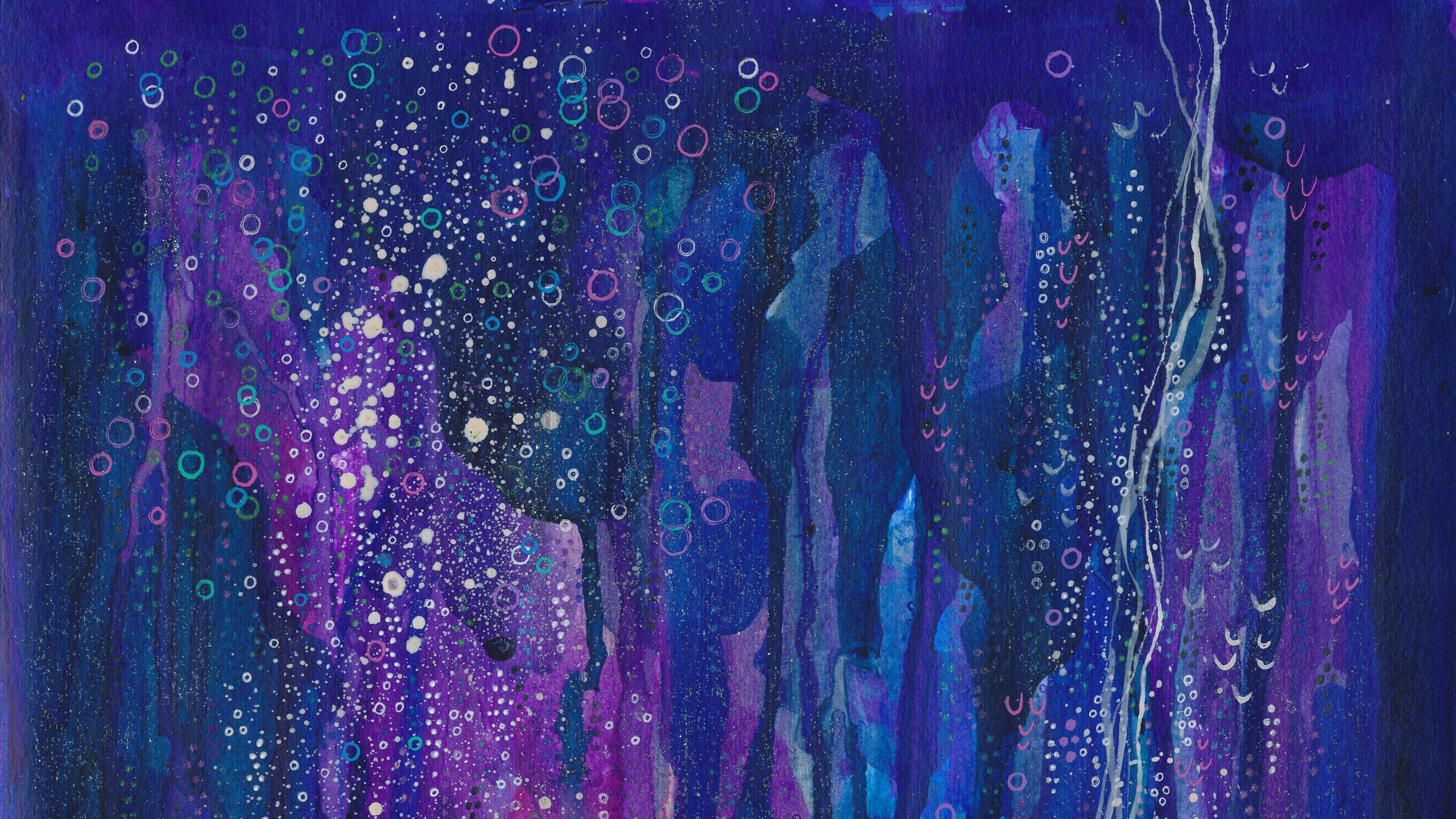 3840x2160 blue #purple #violet modern art abstract art watercolor painting #pattern #abstraction #watercolor K #wall. Modern art abstract, Abstract, Watercolor paintings