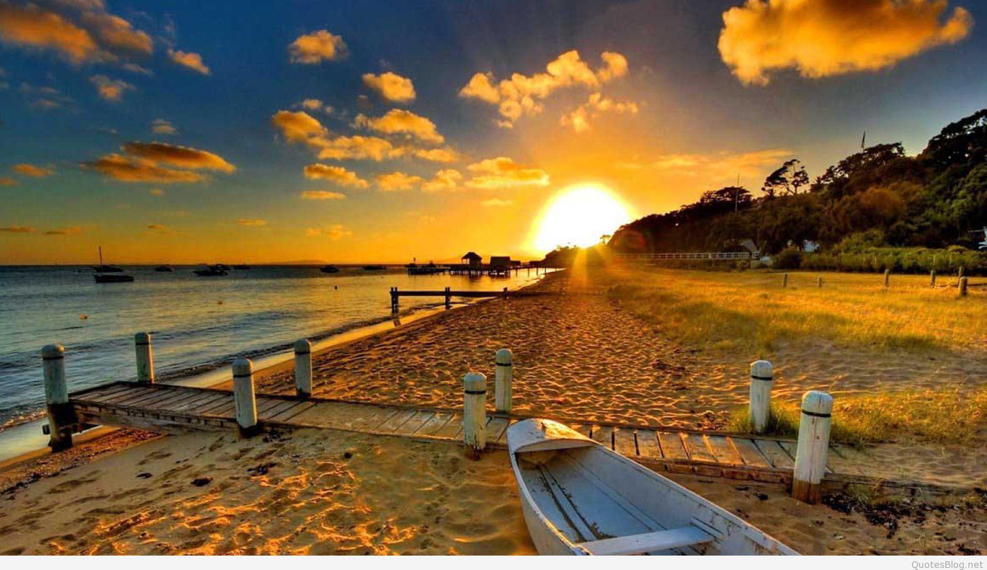 1920x1108 Summer Sunset Desktop Wallpaper Free .