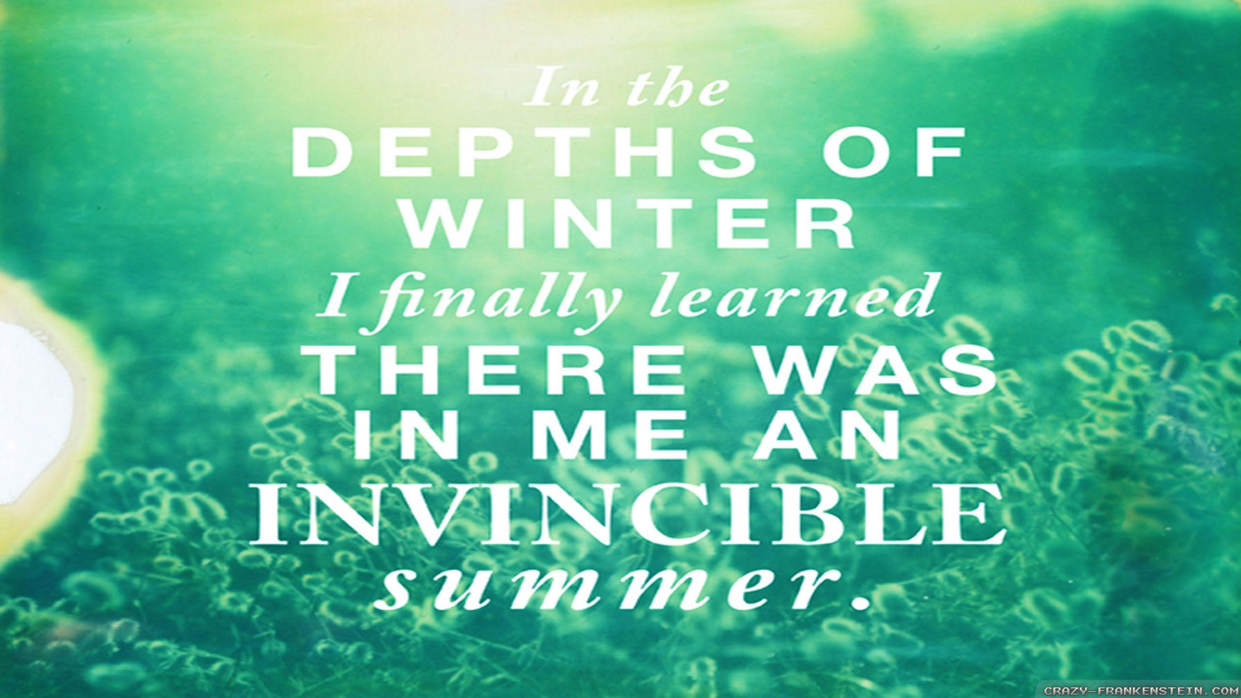 2560x1440 Summer Wallpaper With Quotes