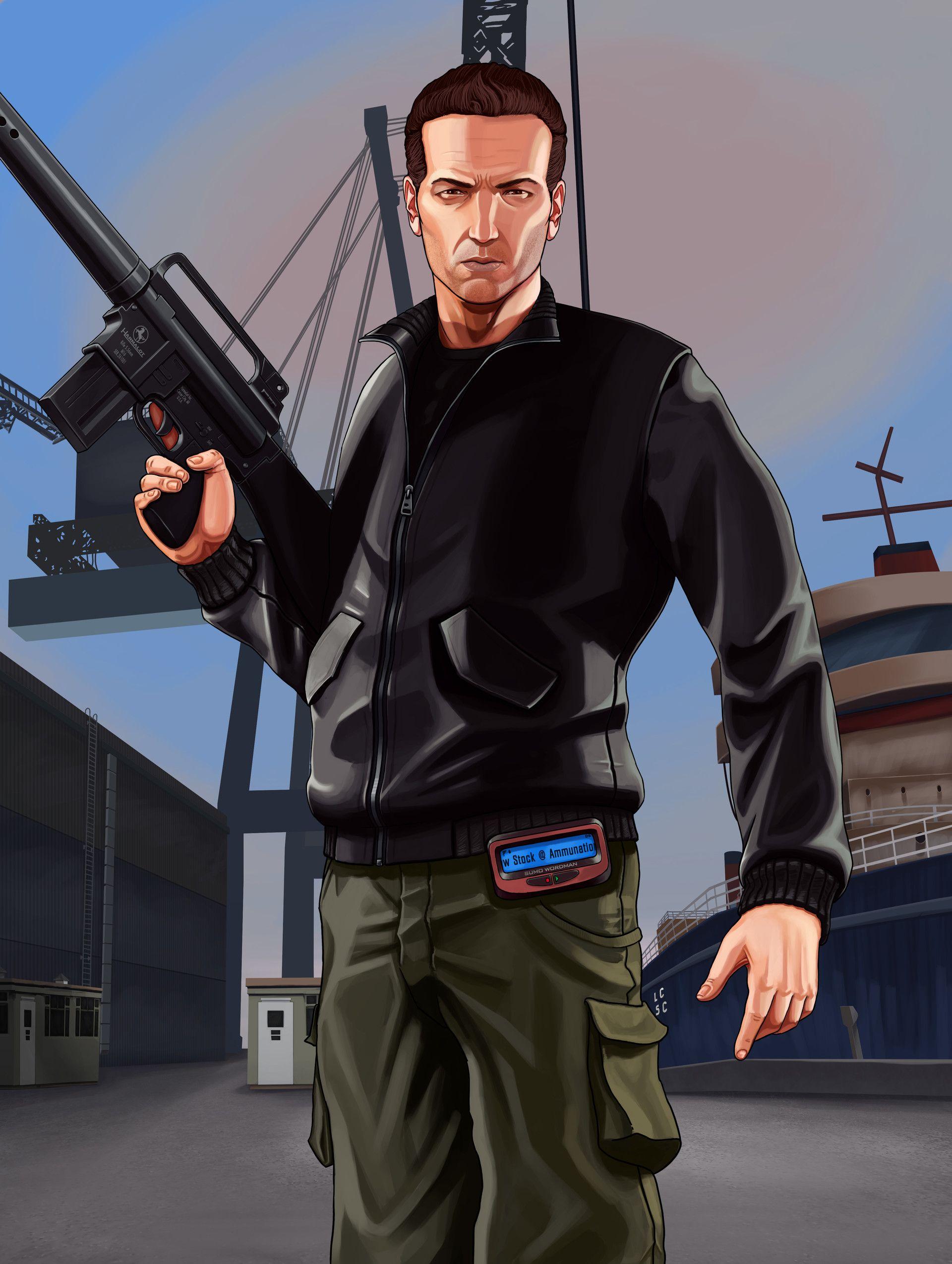 1920x2548 Grand Theft Auto III Era Protagonists V Style, Daniel Scholes