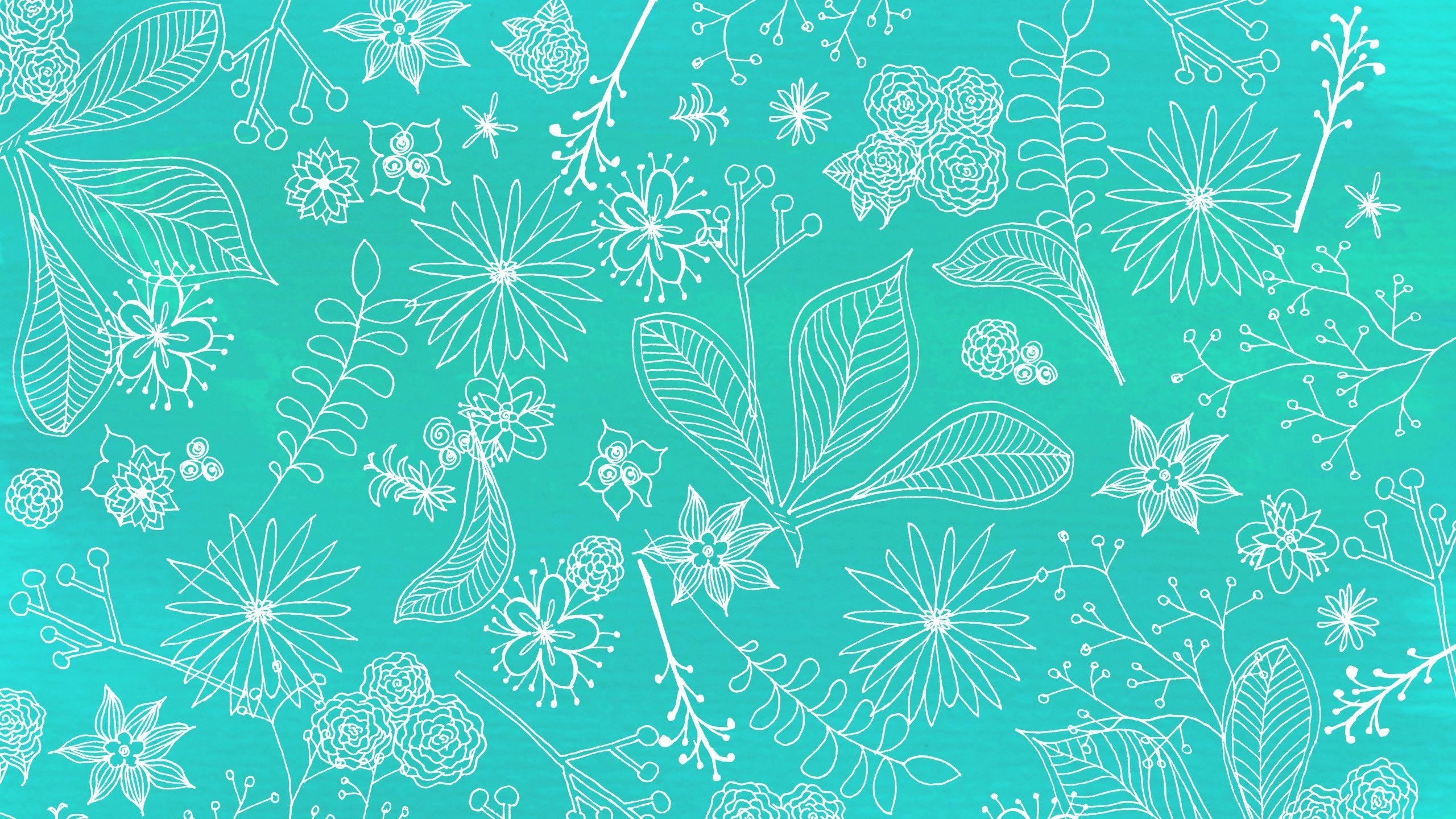 Turquoise Floral Wallpapers - Top Free Turquoise Floral Backgrounds