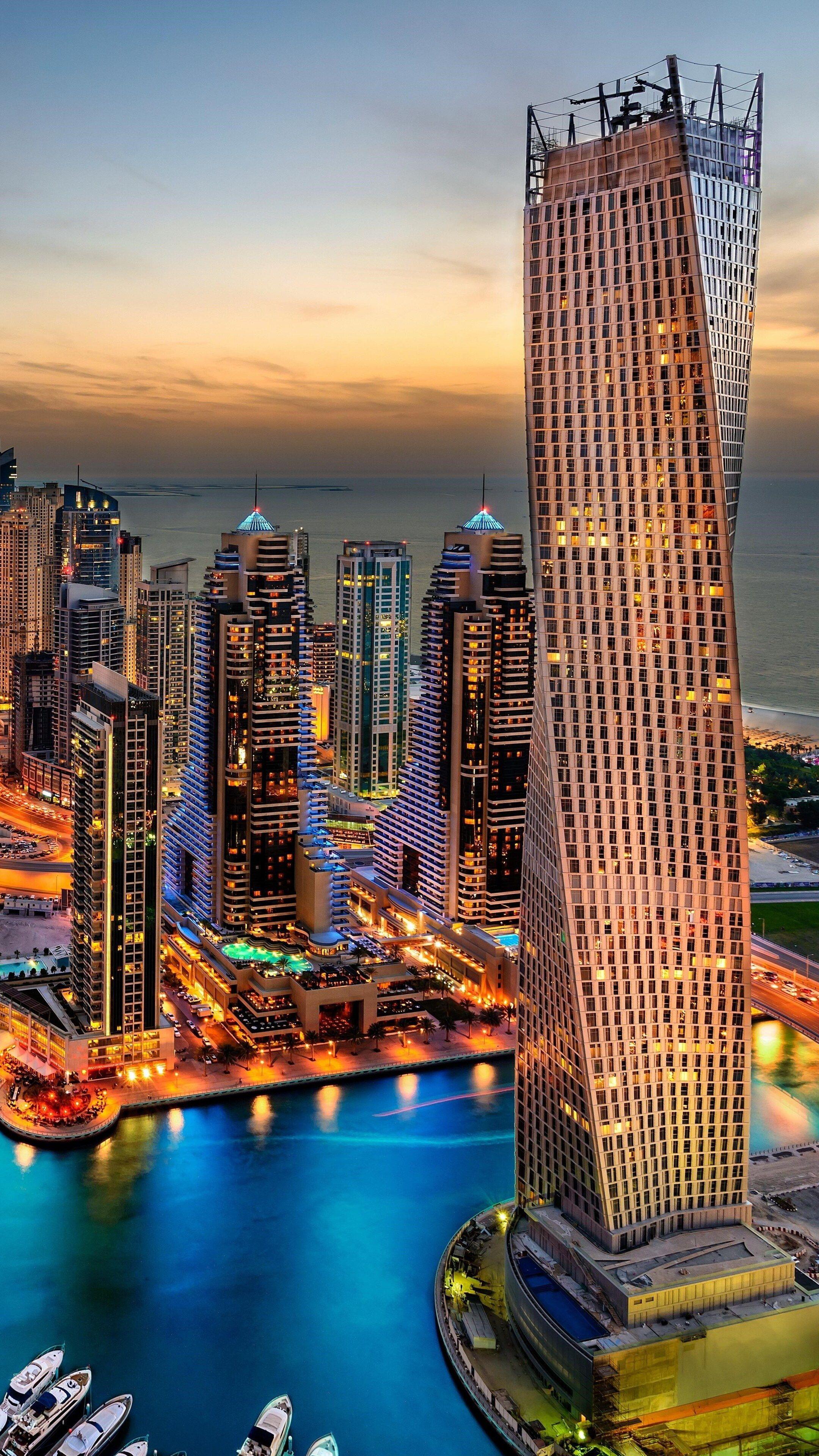 2160x3840 Dubai Iconic Buildings Wallpaper .