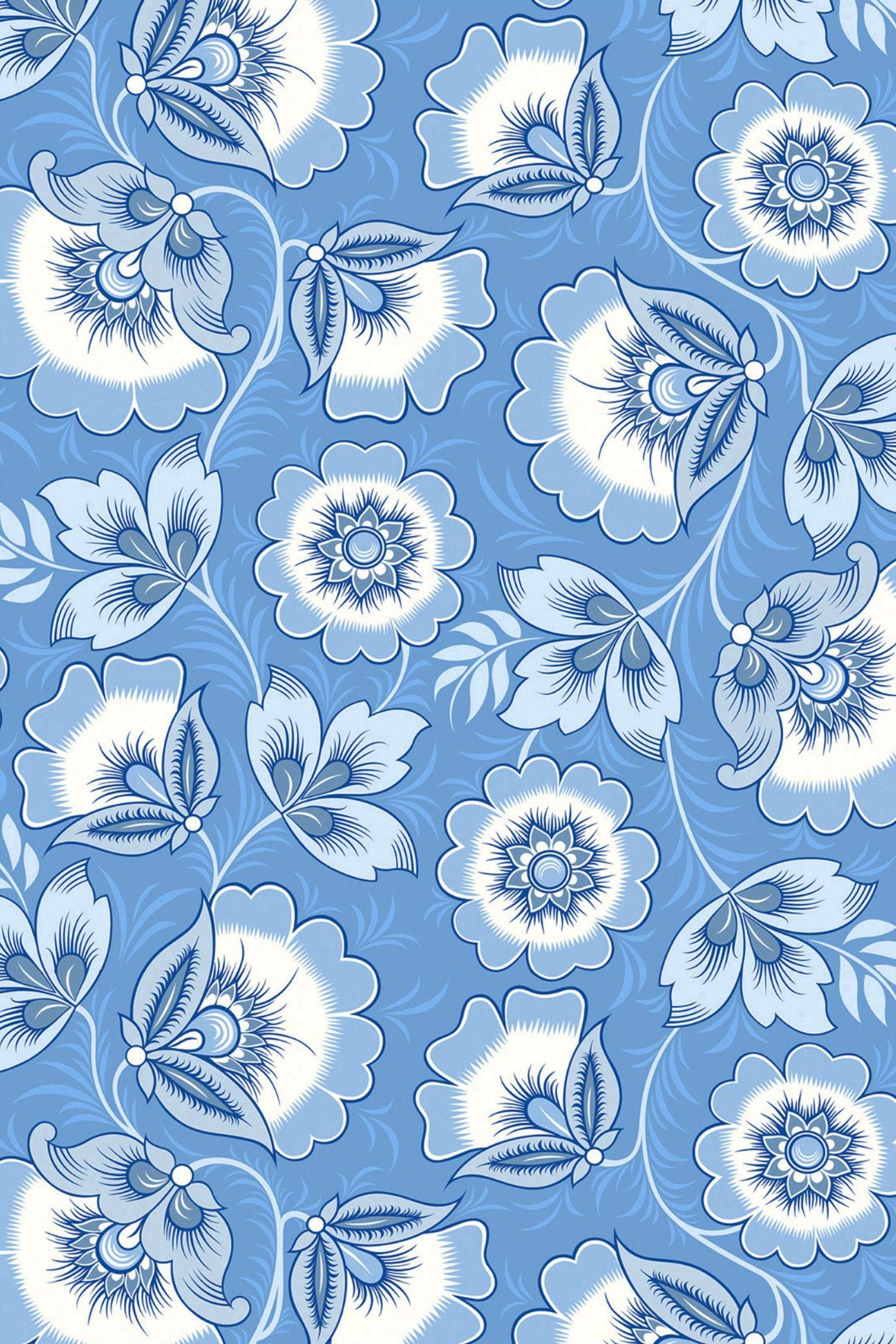 1535x2302 Blue Wallpaper. Blue And White Wallpaper. Blue Floral Wallpaper. Blue wallpaper, Blue floral wallpaper, Blue and white wallpaper