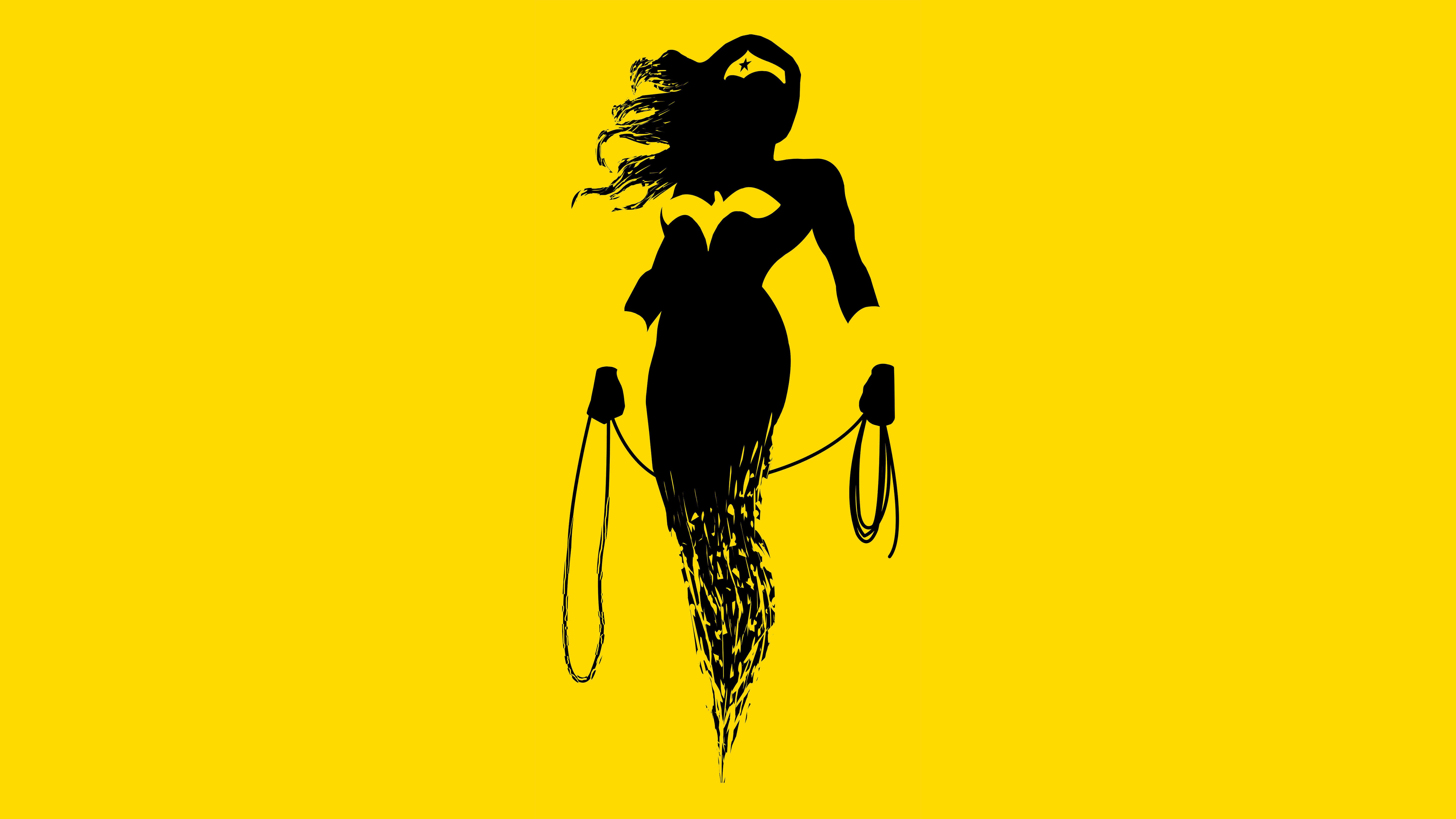 7680x4320 Wonder Woman DCEU Minimalism UHD 8K Wallpaper