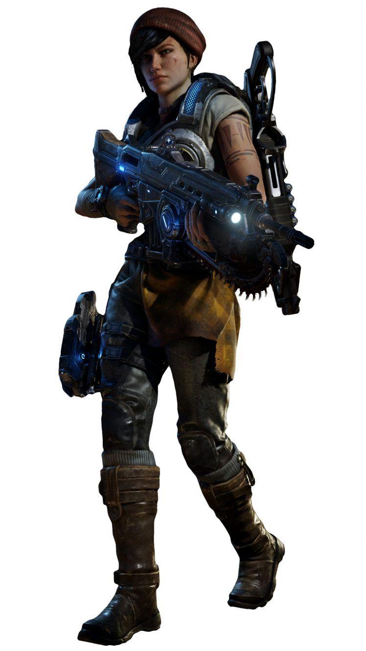 748x1330 kait diaz, Gears of War PC gaming Wallpaper HD / Desktop and Mobile Background