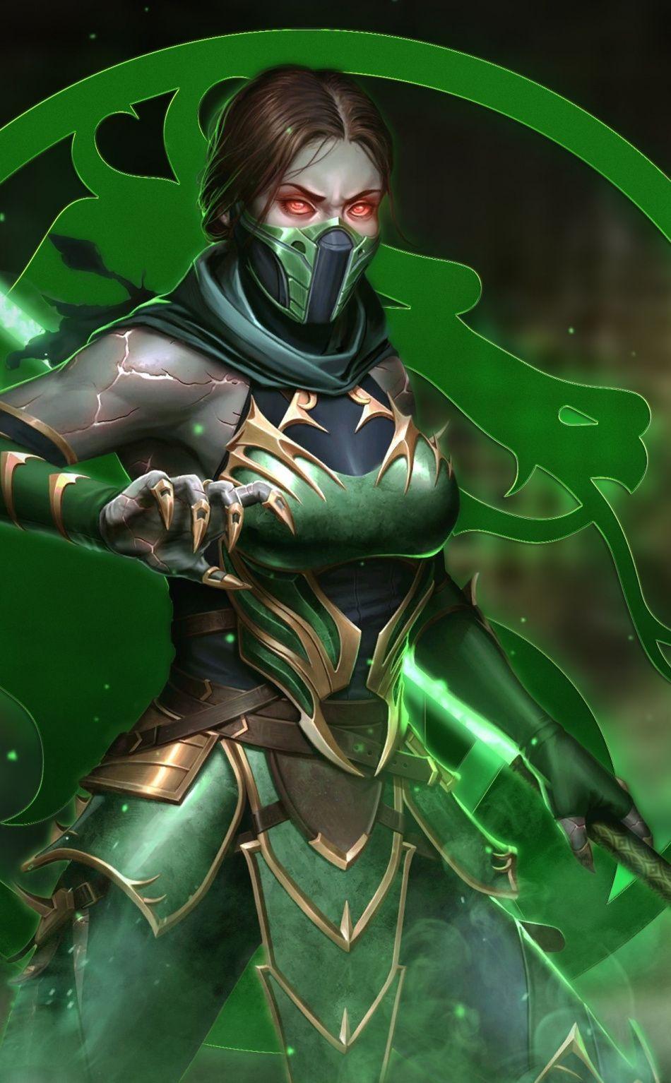 950x1534 Jade, girl fighter, Mortal Kombat video game wallpaper. Jade mortal kombat, Mortal kombat art, Kitana mortal kombat