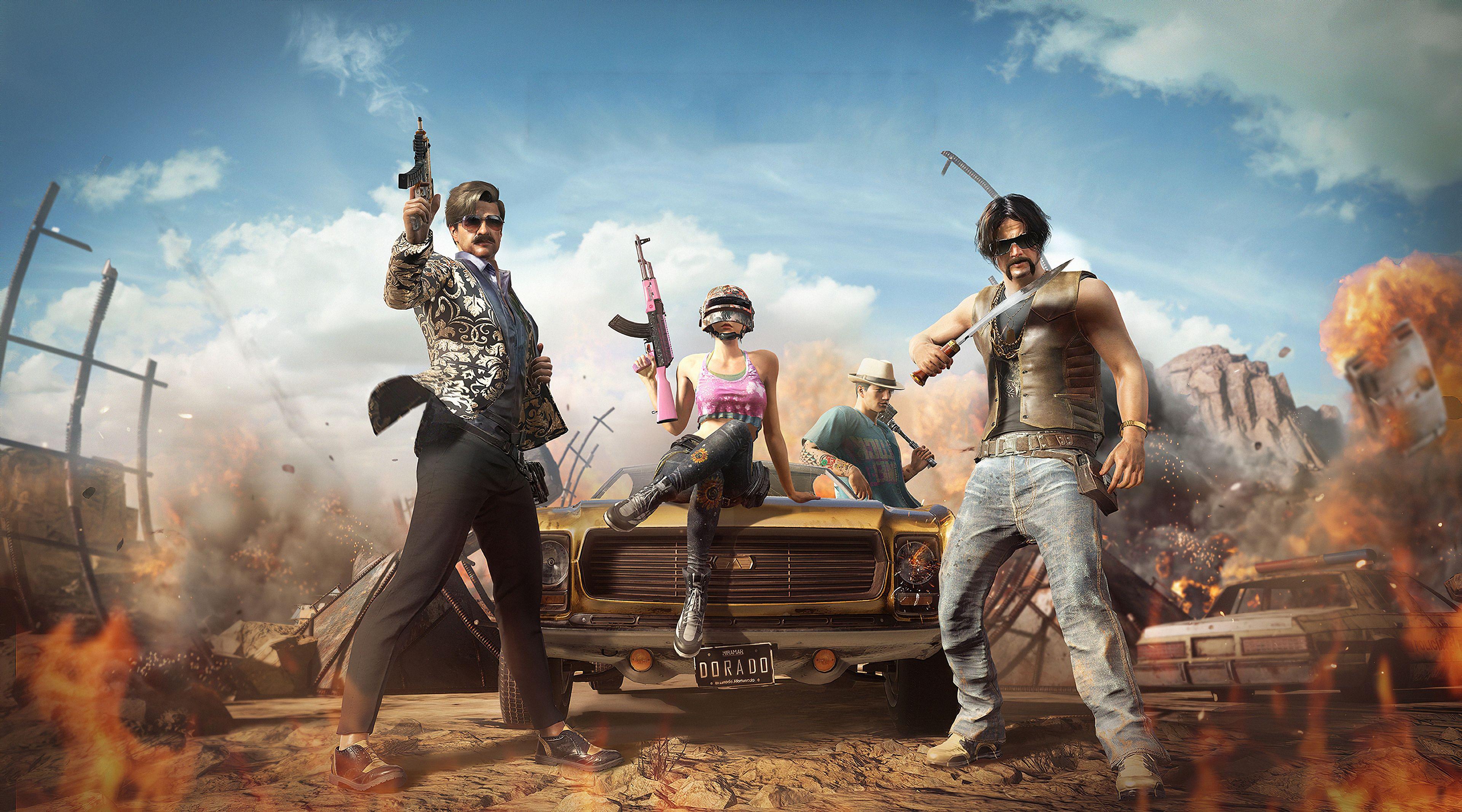 3840x2133 4K Gaming Background Pubg .