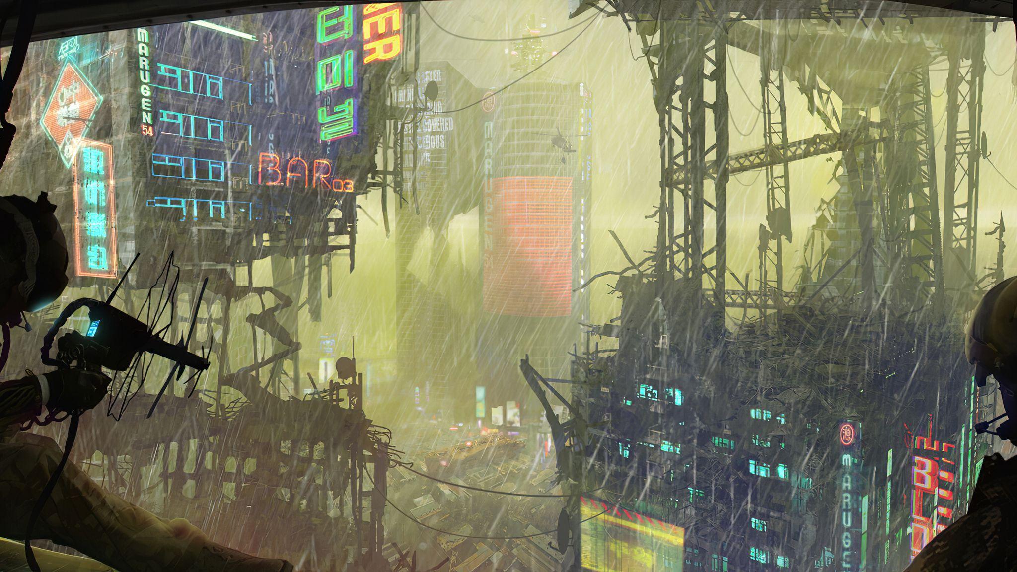 2048x1152 Dark Storm Village Building Bog 4k 2048x1152 Resolution HD 4k Wallpaper, Image, Background, Photo and Picture