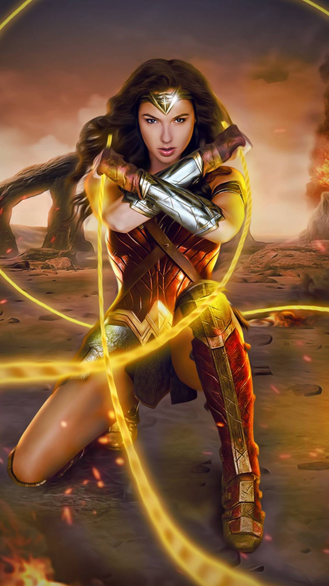 1080x1920 Wonder woman DC Wallpaper Wallpaper : iPhone Wallpaper