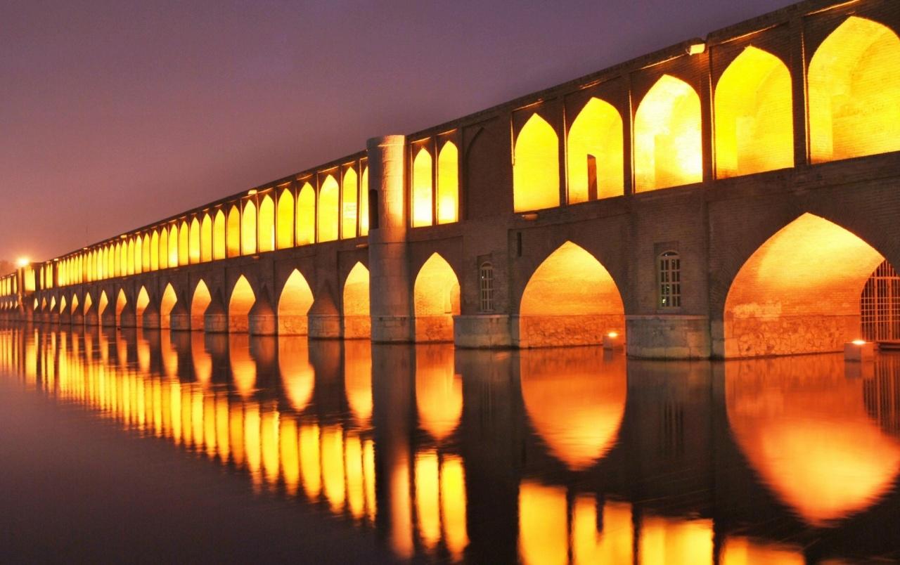 1280x804 Iran Isfahan 33 bridges wallpaper. Iran Isfahan 33 bridges