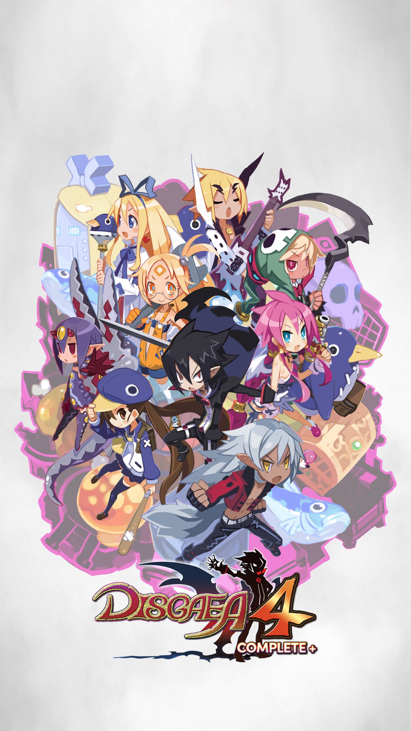 1440x2560 Disgaea 4 Complete+ Art Wallpaper. Cat with Monocle