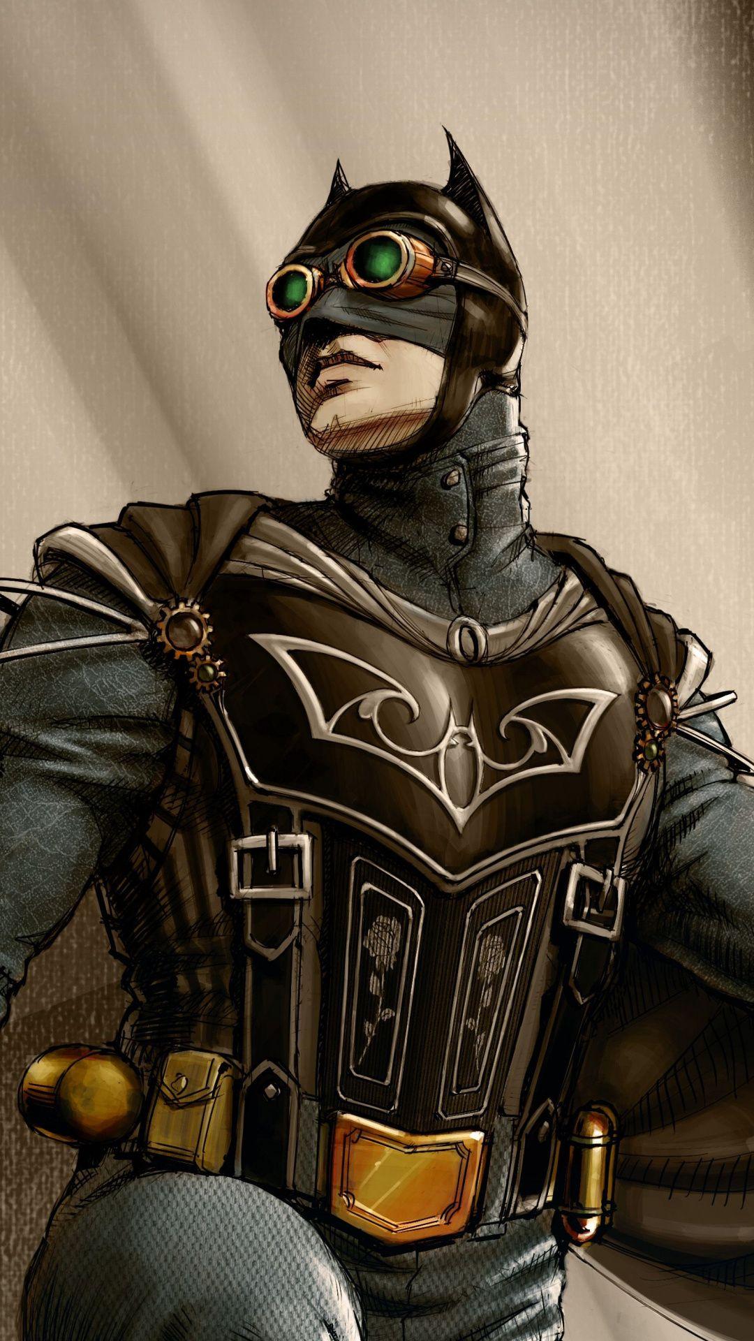 1080x1920 Download Steampunk, superhero, artwork, batman wallpaper, 1080x Samsung Galaxy S S Note, Sony Xperia Z, Z Z Z HTC One, Lenovo Vibe, Google Pixel OnePlus Honor Xiaomi Redmi Note
