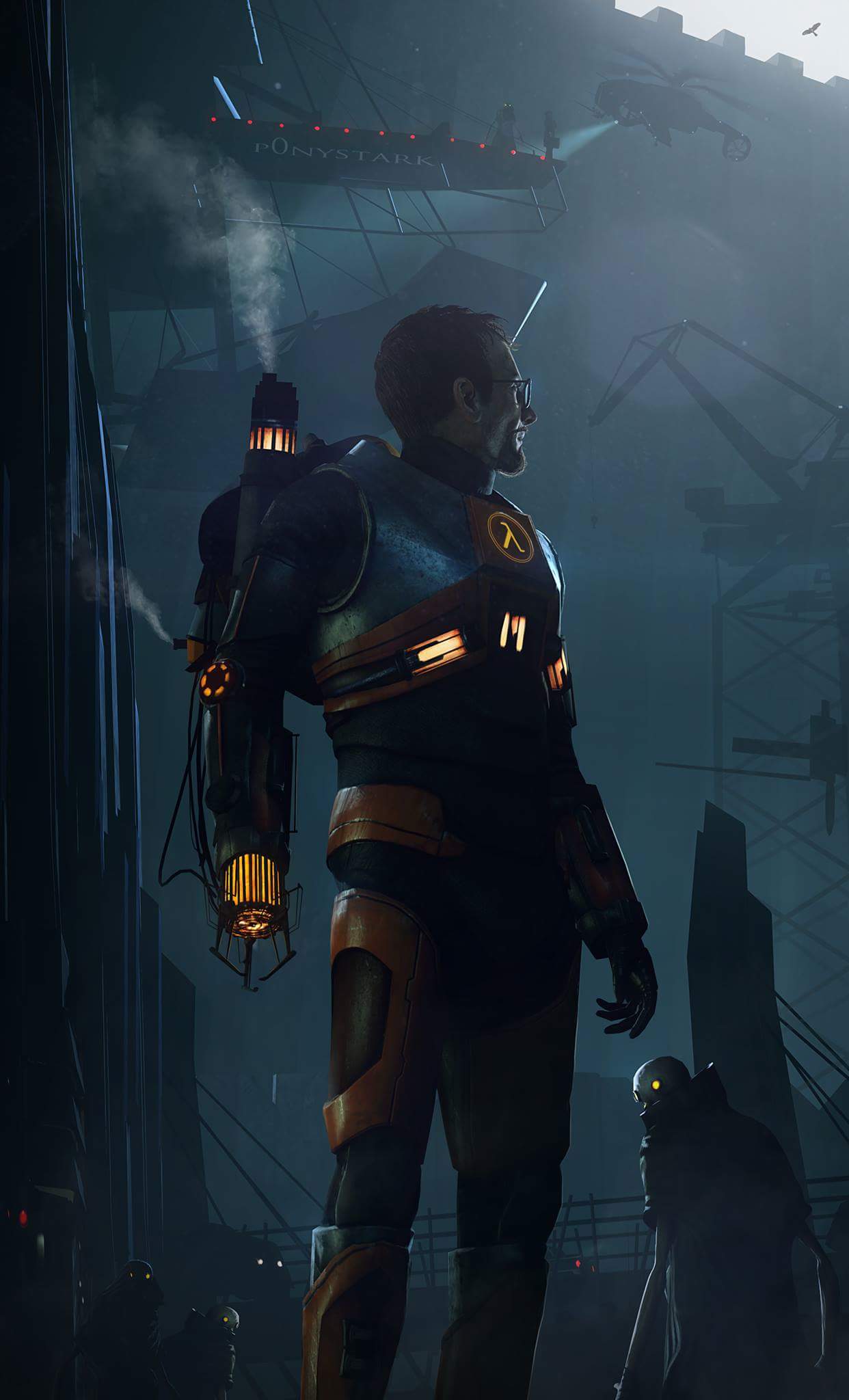 1242x2048 Probably one of the best Half Life themed phone wallpaper I have ever found