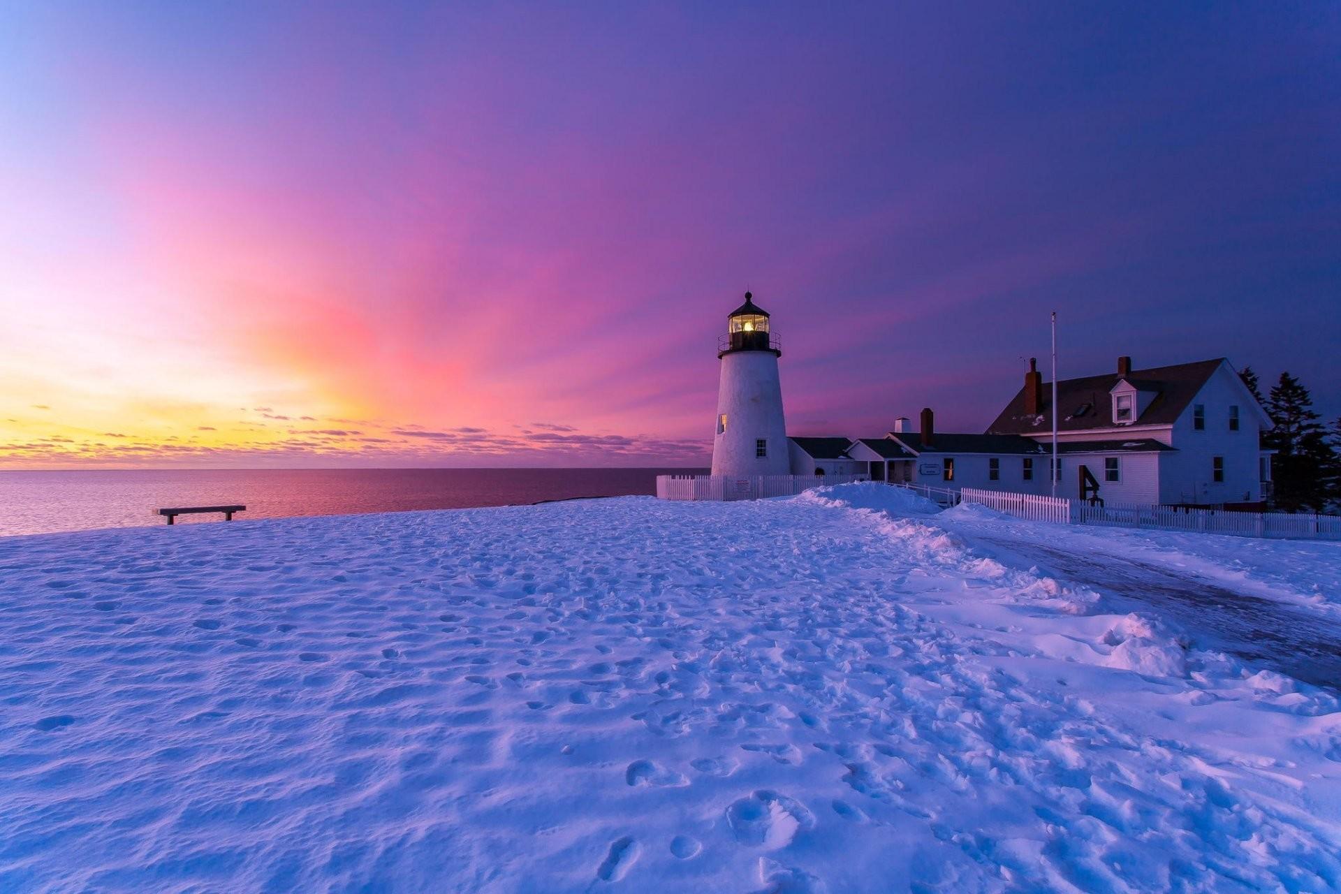 1920x1280 Beach Winter Wallpaper
