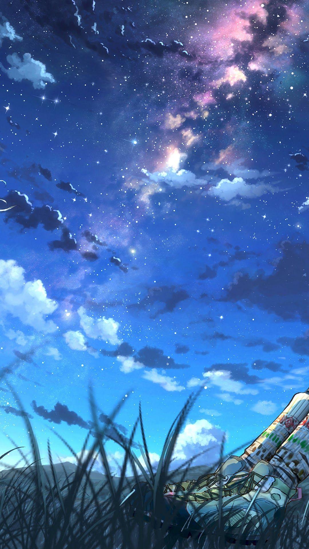 Anime Starry Sky Wallpapers Top Free Anime Starry Sky Backgrounds WallpaperAccess