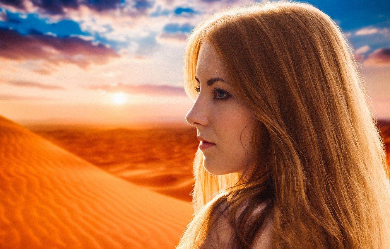 1332x850 Wallpaper dream, light, girl, summer, fantasy, desert, nature, young, model, sun, pretty, mood, look, wind, cute, bright image for desktop, section ситуации