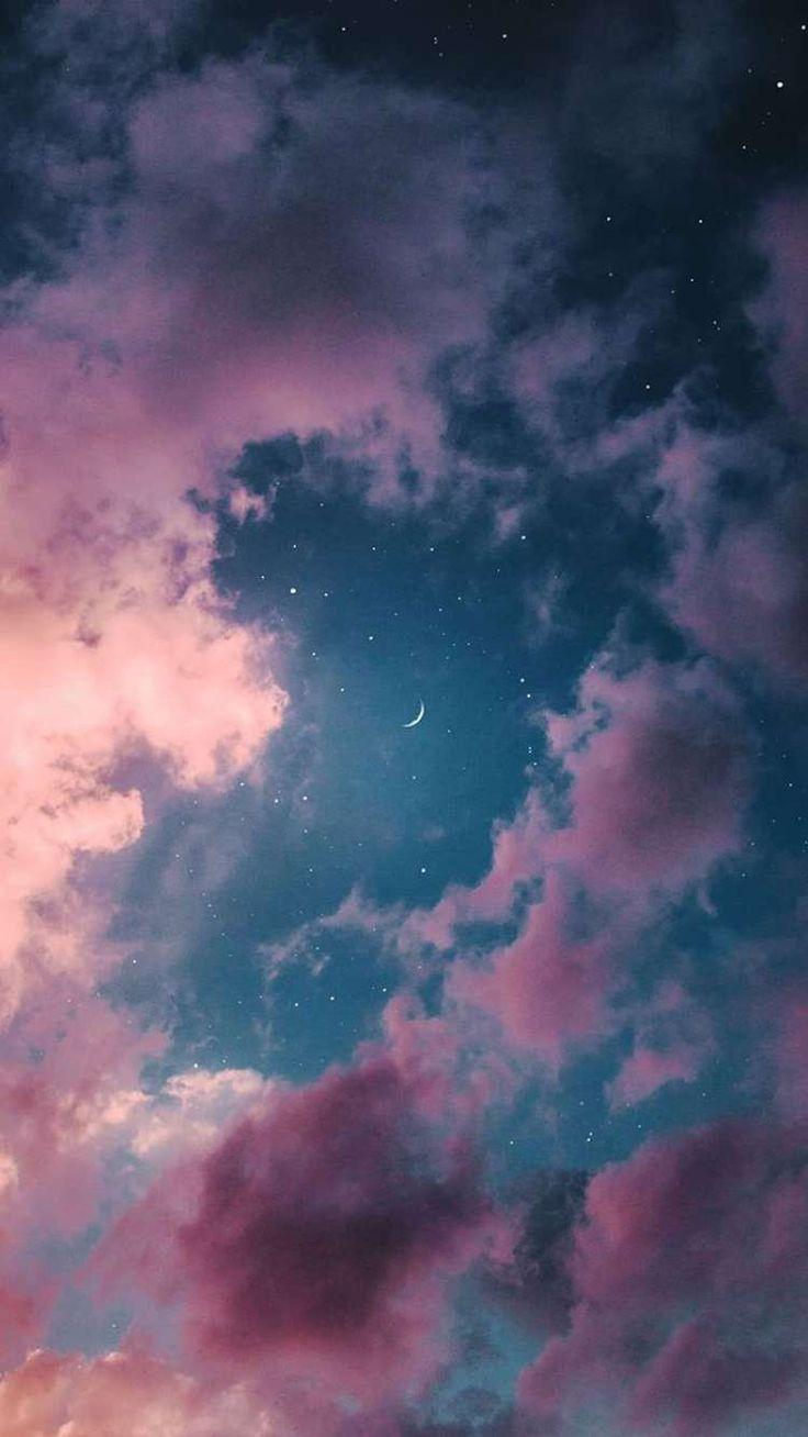 736x1308 Cloudy Sky Stars iPhone Wallpaper::Click here to download Cloudy Sky Stars iPhone Wallpaper Downl. Wallpaper tumblr lockscreen, Cloud wallpaper, Nature wallpaper