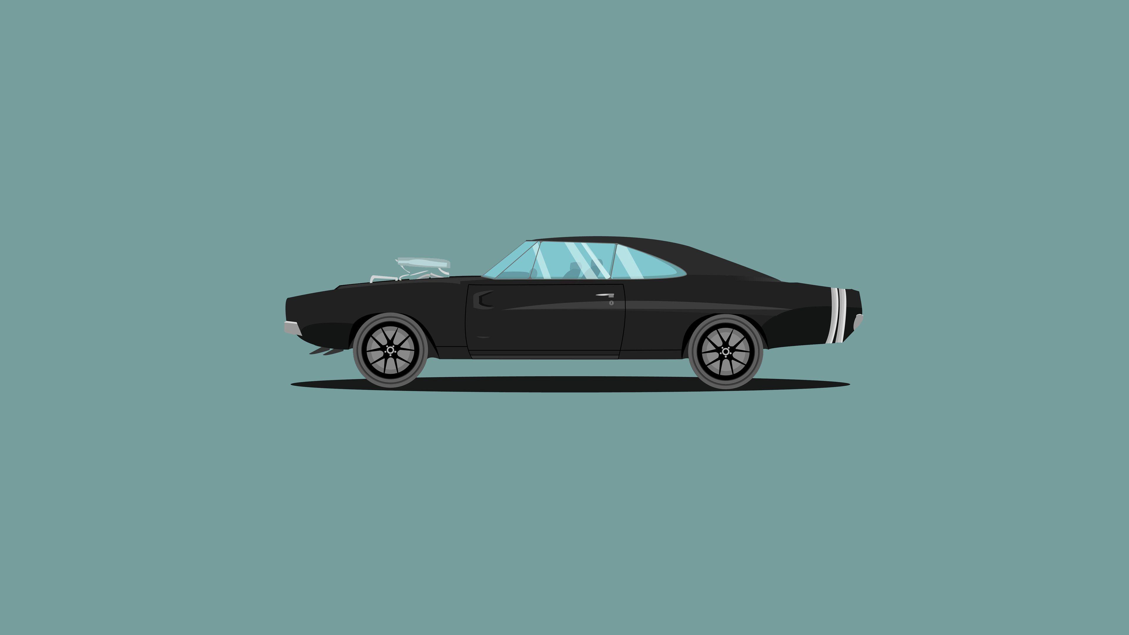 3840x2160 Wallpaper 4k 1970 Dodge Charger Fast And Furious Edition Illustration 4k Wallpaper, 5k Wallpaper, Artwork Wallpaper, Cars Wallpaper, Dodge Charger Wallpaper, Hd Wallpaper