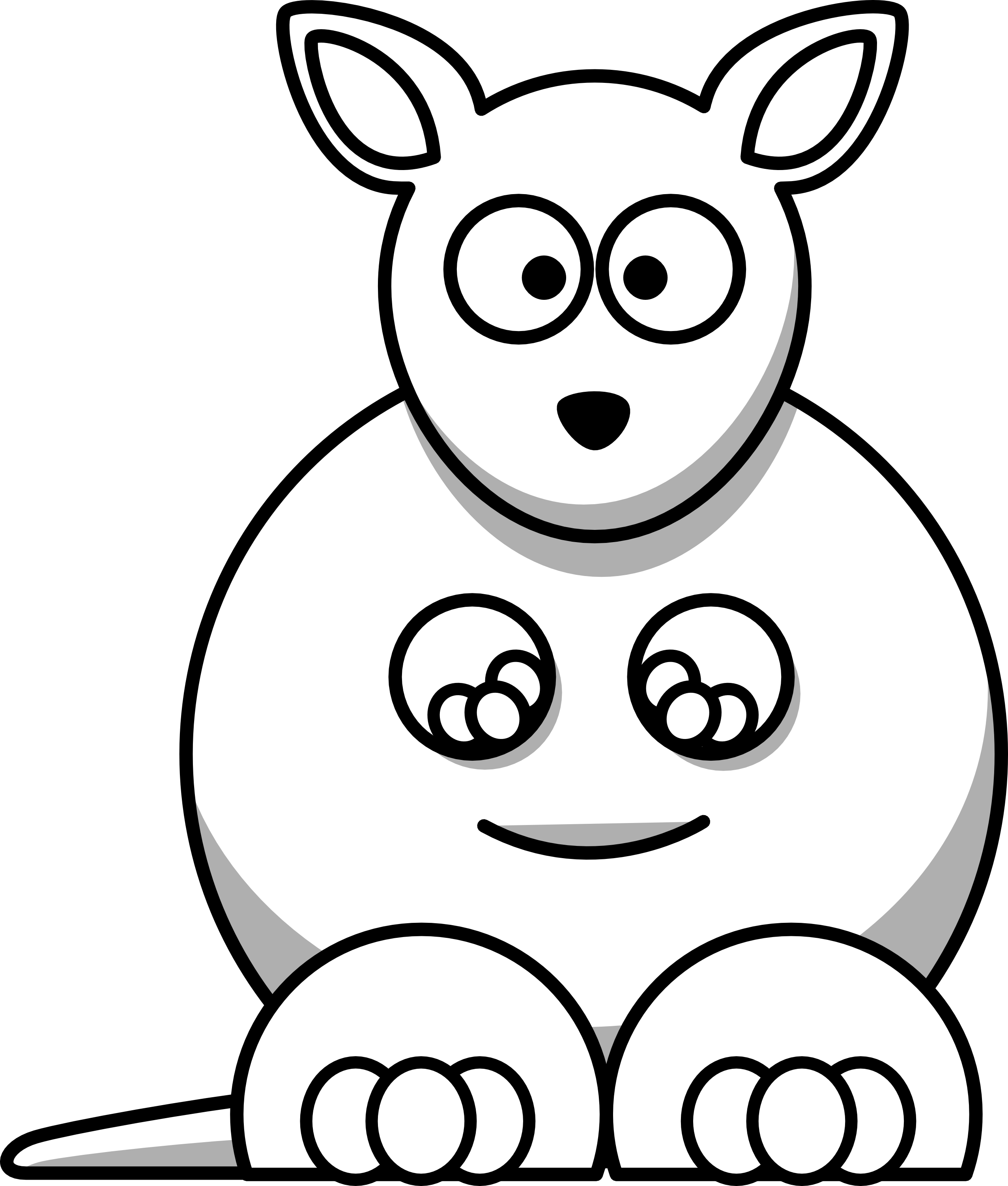 2555x3006 Free Black And White Cartoons, Download Free Black And White Cartoons png image, Free ClipArts on Clipart Library
