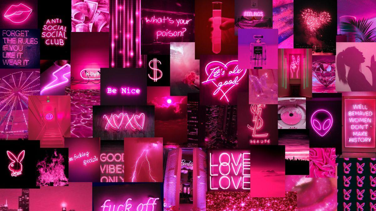 Những bức hình nền đèn Neon màu hồng dễ thương sẽ làm cho không gian của bạn trở nên ngọt ngào và vui vẻ hơn. Đây là lựa chọn tuyệt vời để trang trí cho tất cả những ai yêu thích sự đơn giản và dễ thương.