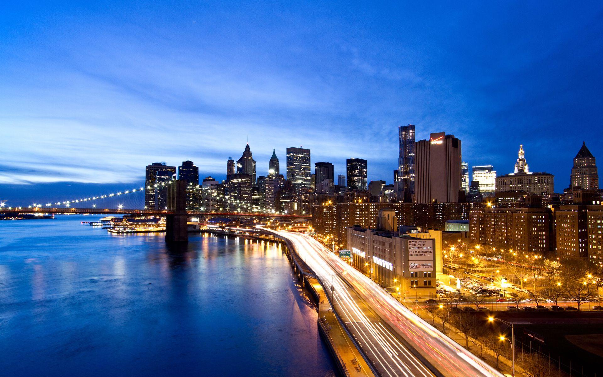 1920x1200 Hd New York City At Night Background Wallpaper HD Wallpaper Of New York