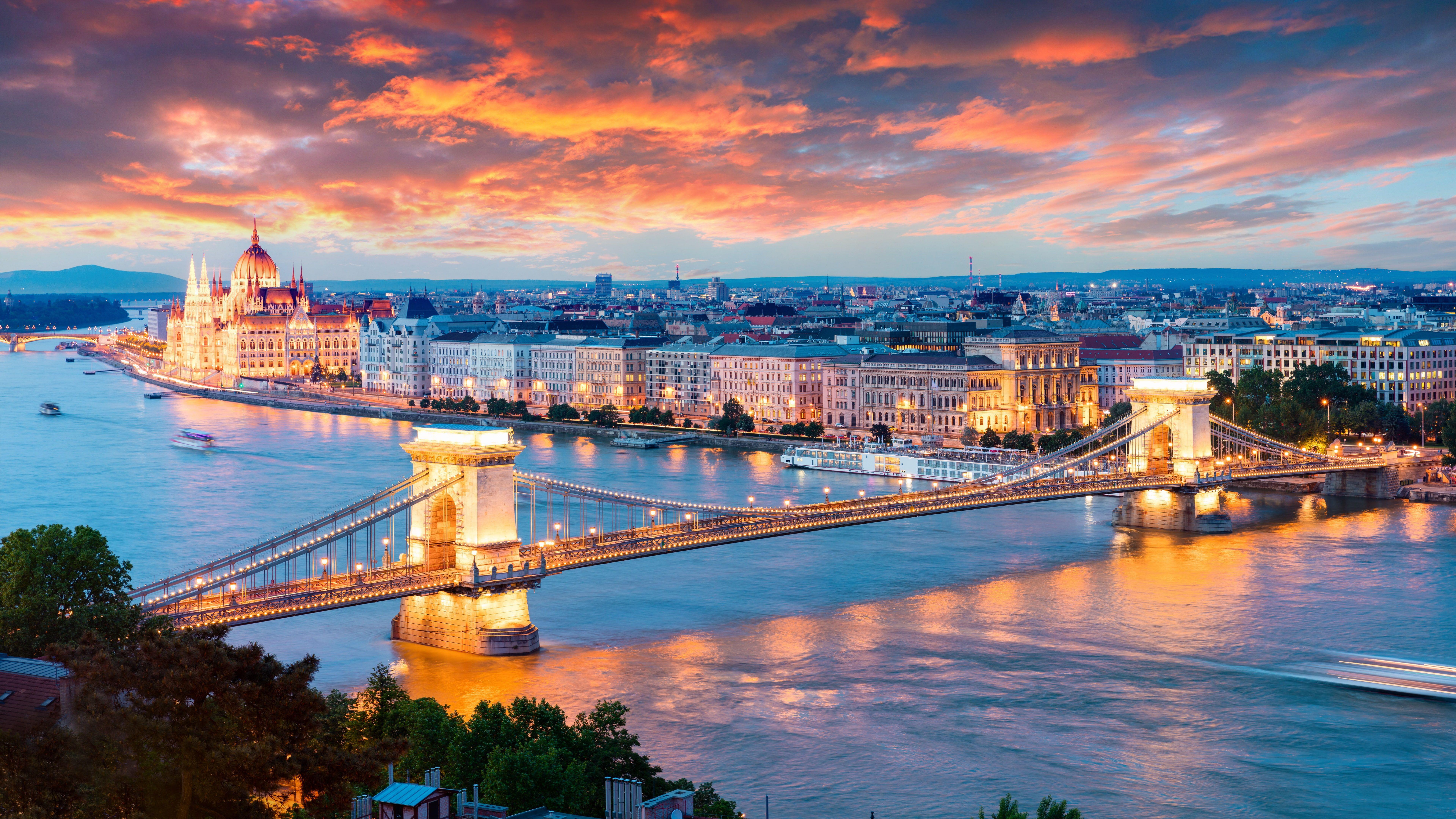 7680x4320 chain bridge #budapest #hungary #europe #danube #bridge 8k uhd K # wallpaper #hdwallpaper #desktop. Cities in europe, Budapest, Capital of hungary