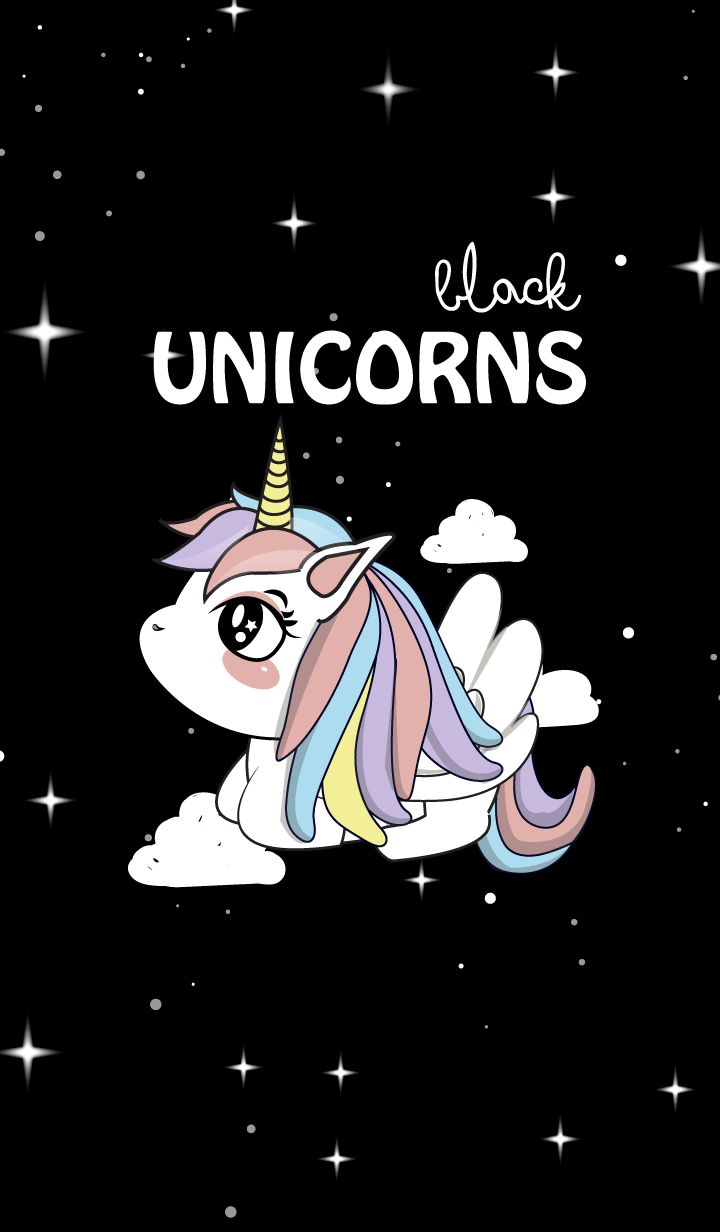 720x1232 UNICORN BLACK!. Unicorn wallpaper, Pink unicorn wallpaper, Unicorn wallpaper cute