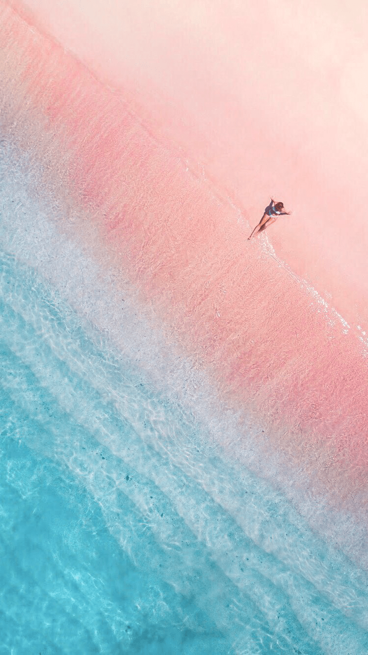 750x1334 iPhone Pink Pool Wallpaper .