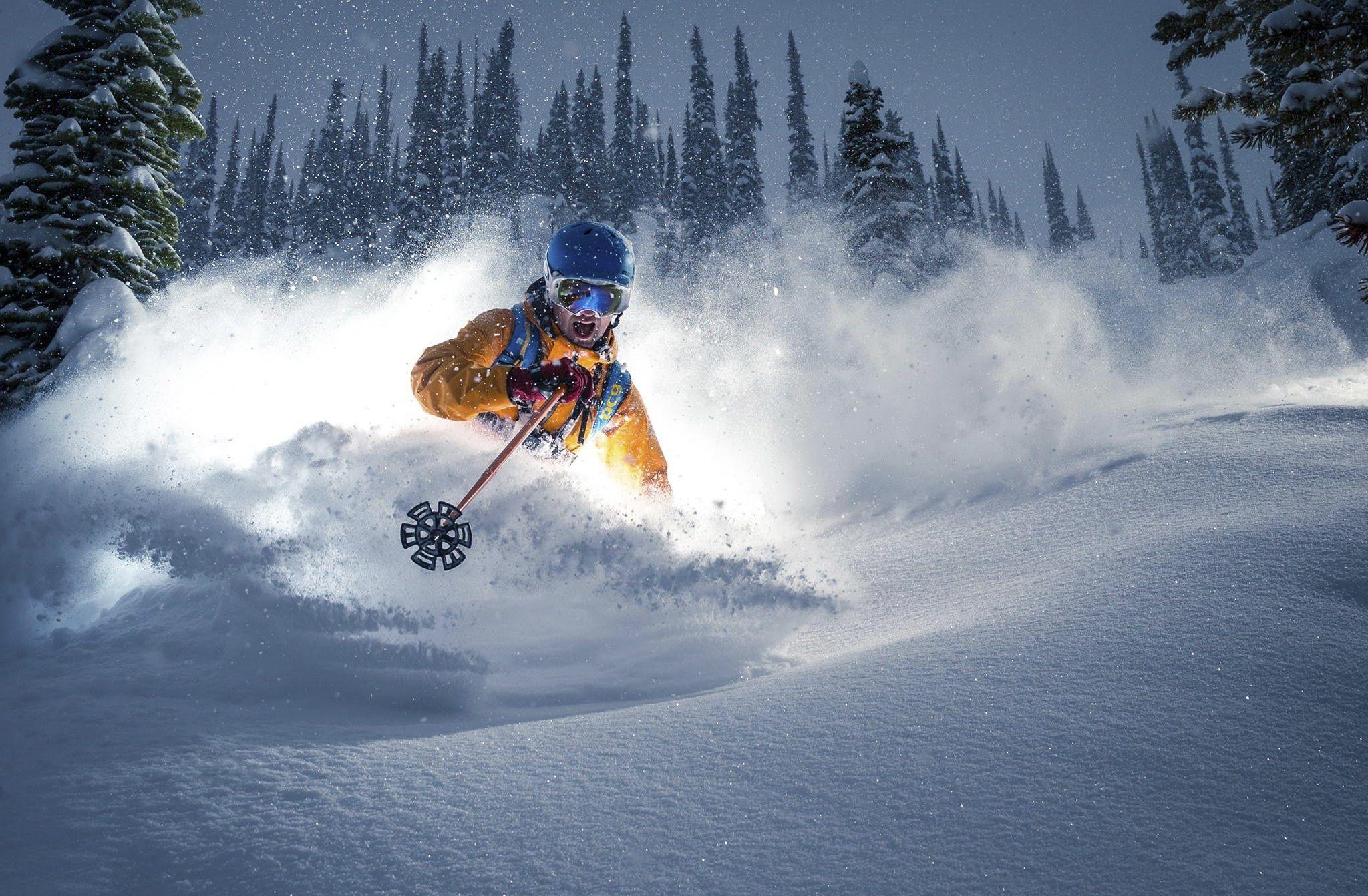 2048x1342 Skiing Computer Background .