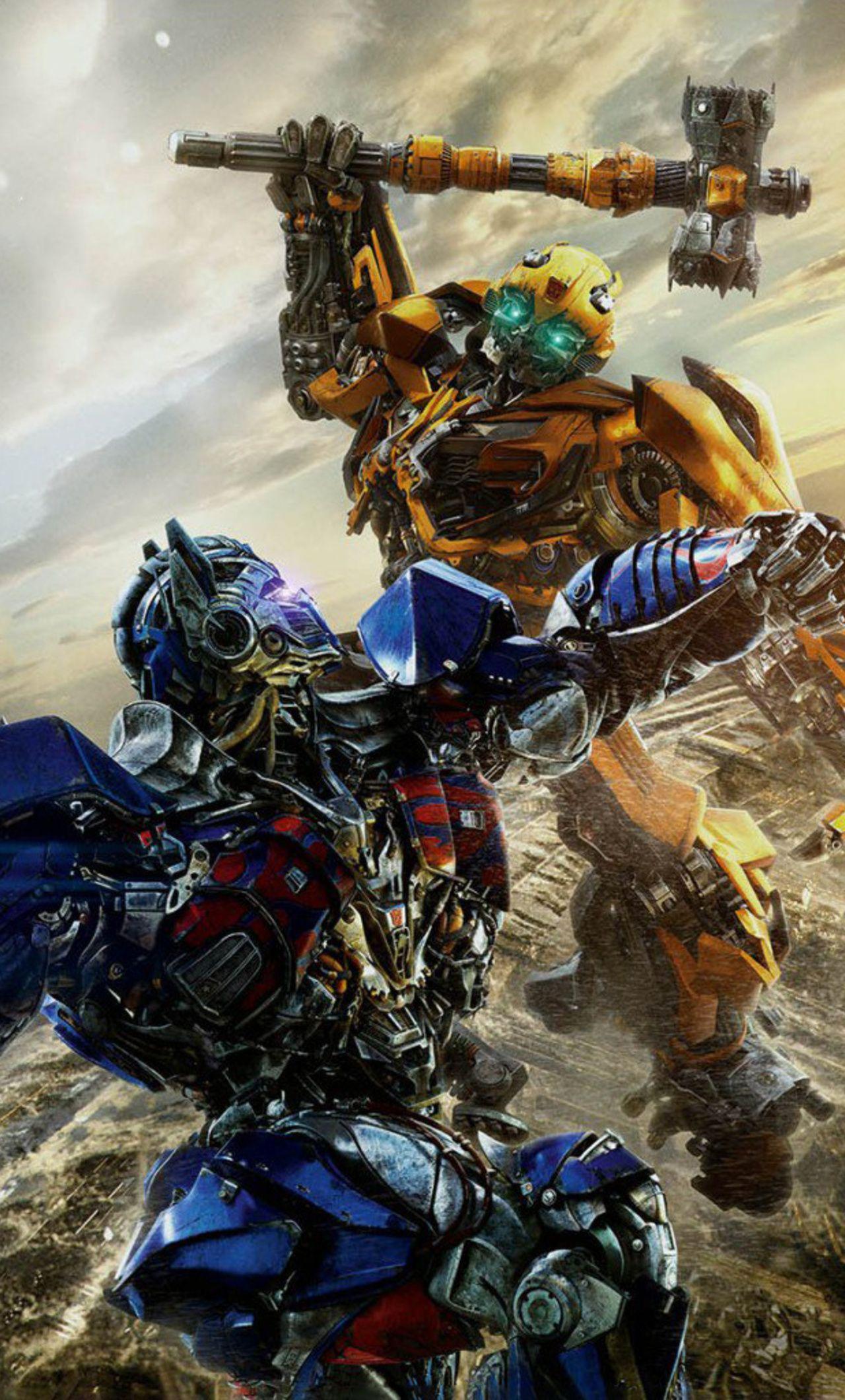 1280x2120 Optimus Prime VS Bumblebbe Transformers The Last Knight iPhone HD 4k Wallpaper, Image, Background, Photo and Picture