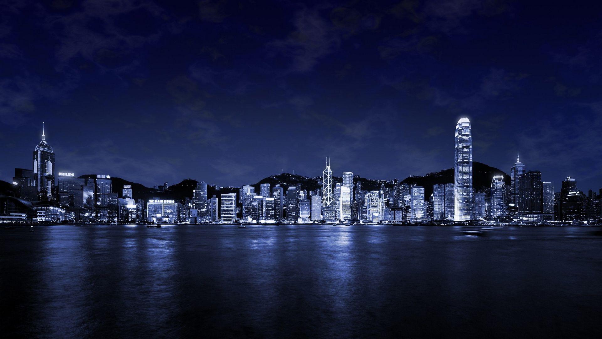 1920x1080 Night City Wallpaper