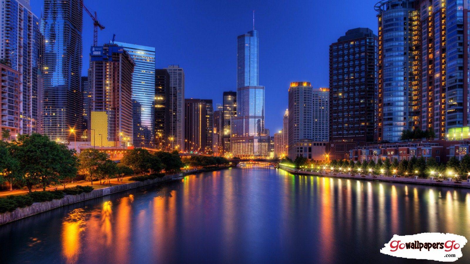 1600x900 Beautiful City Night Look Wallpaper