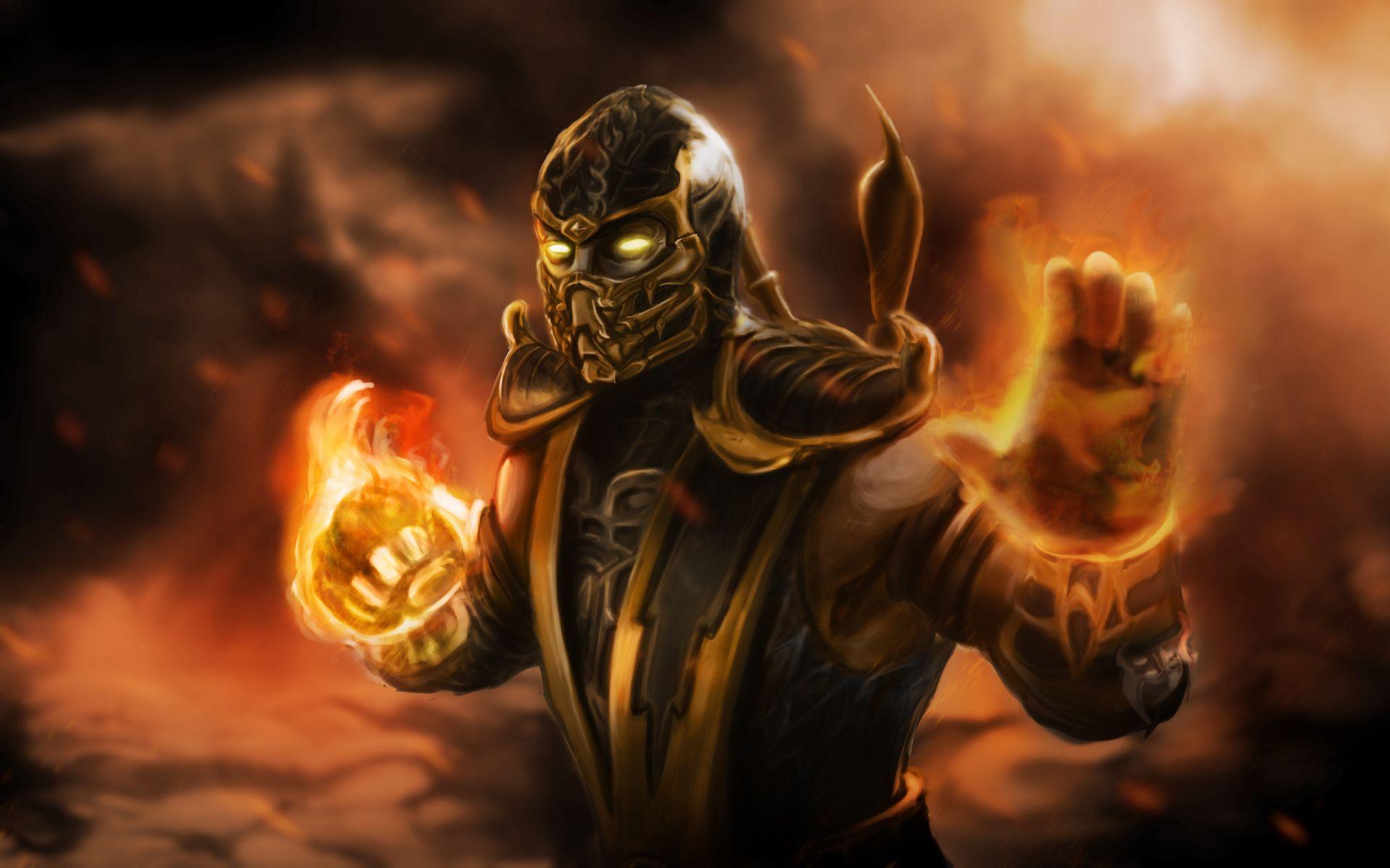 1920x1200 Scorpion Mortal Kombat wallpaperx1200