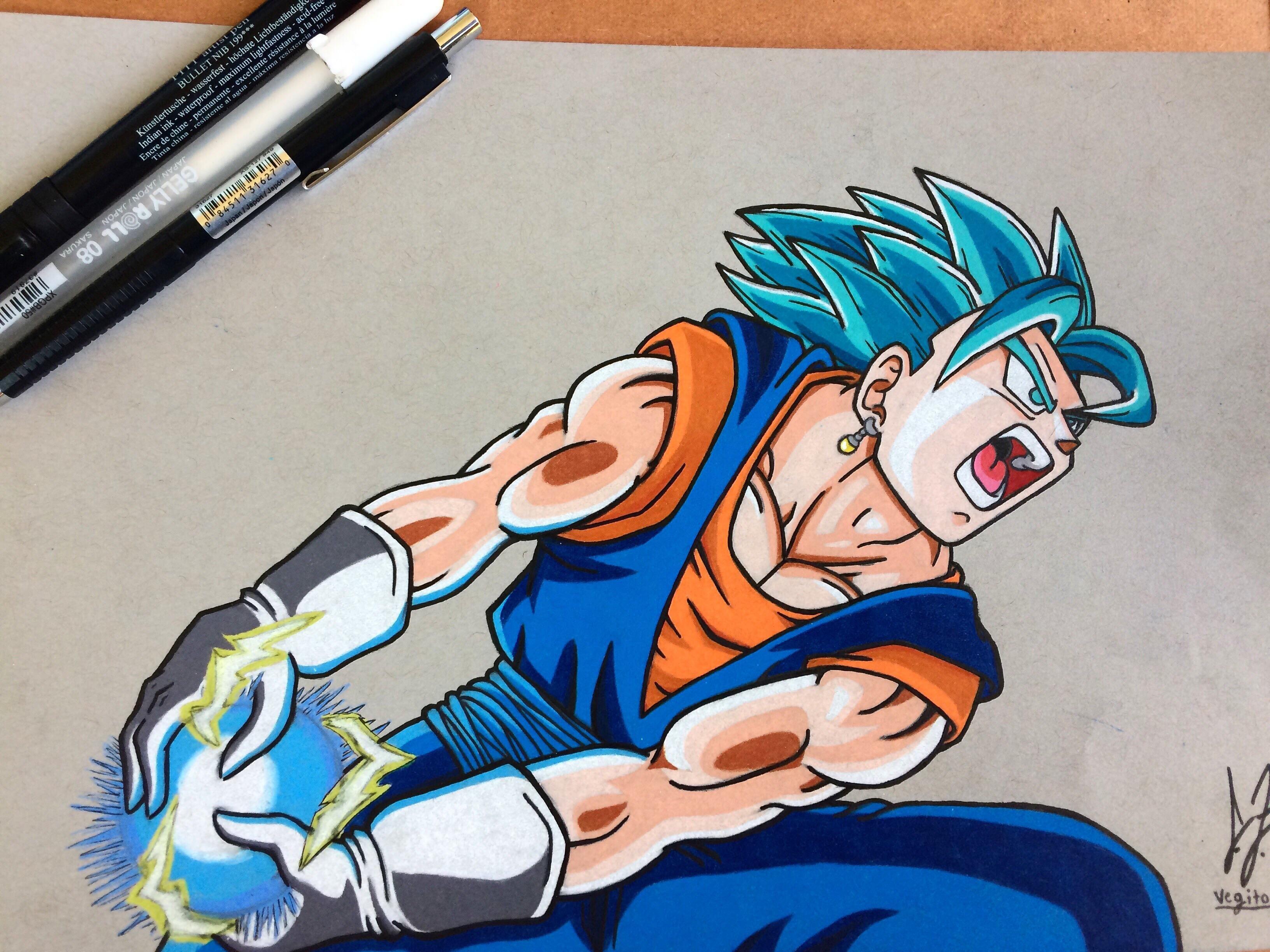 3264x2448 Vegito Final Kamehameha Drawing .