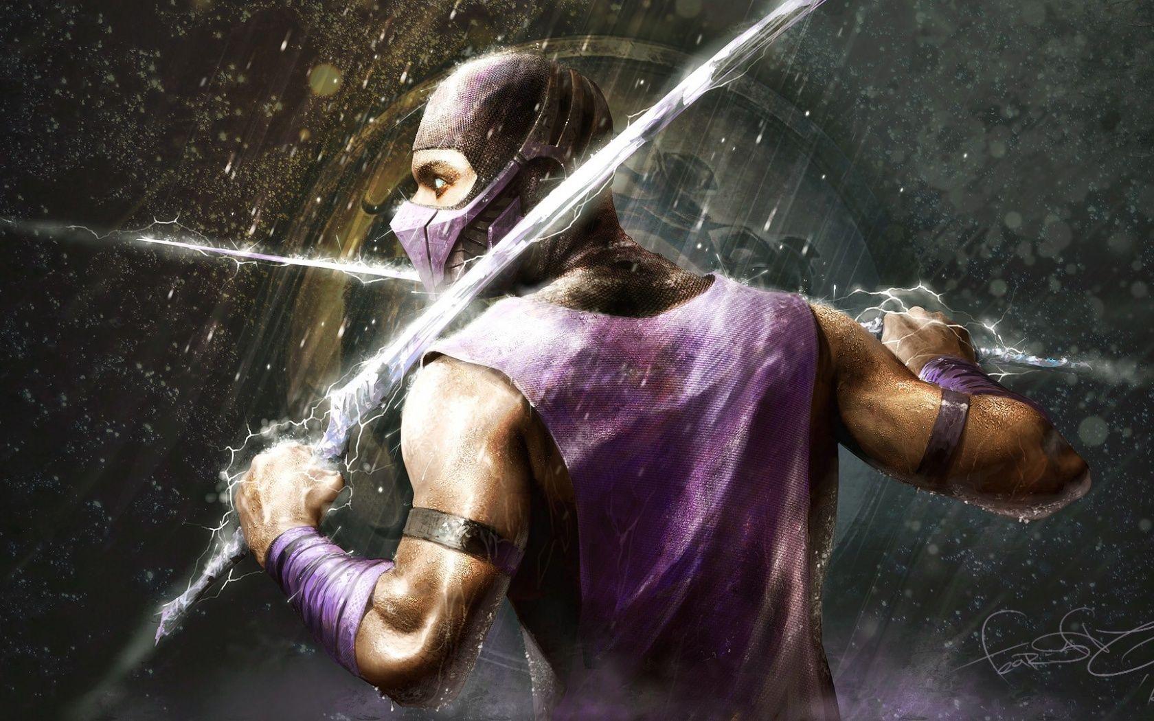 1680x1050 Rain Mortal Kombat Wallpaper
