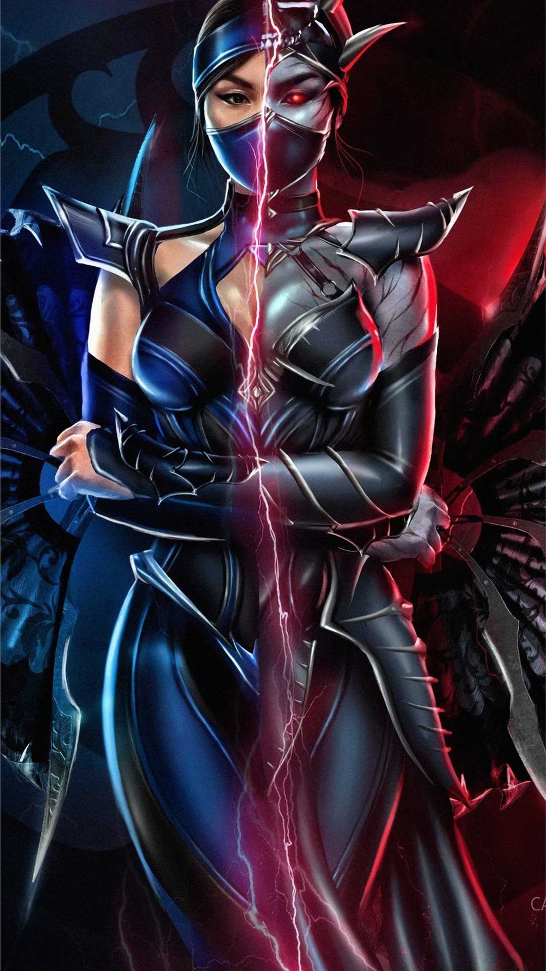 1080x1920 Kitana Mortal Kombat Wallpaper Free HD Wallpaper