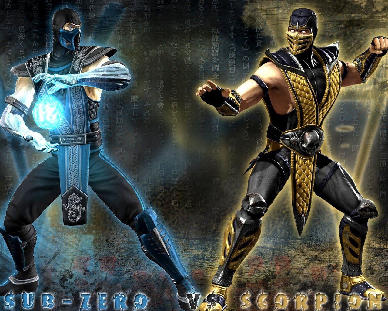 1280x1024 Awesome Sub Zero Free Wallpaper Id Zero Scorpion Mortal Kombat