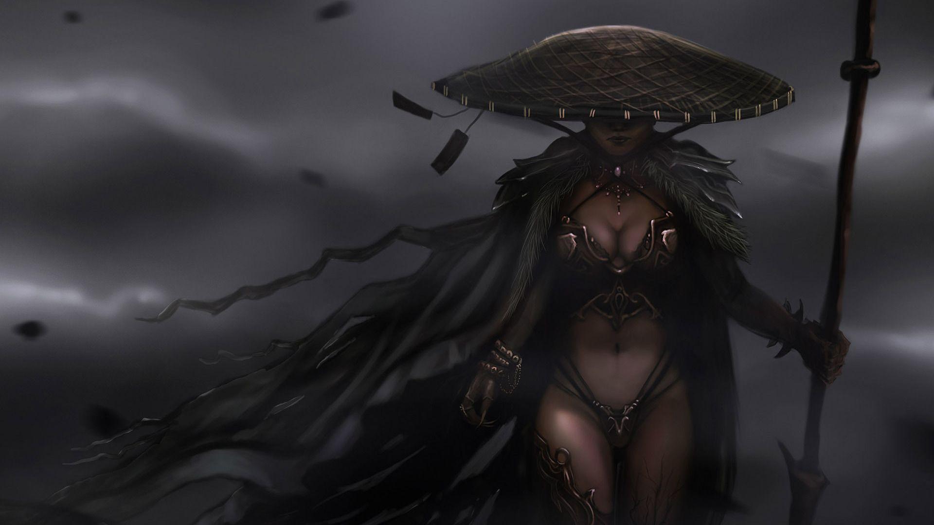 1920x1080 Female Samurai Wallpaper