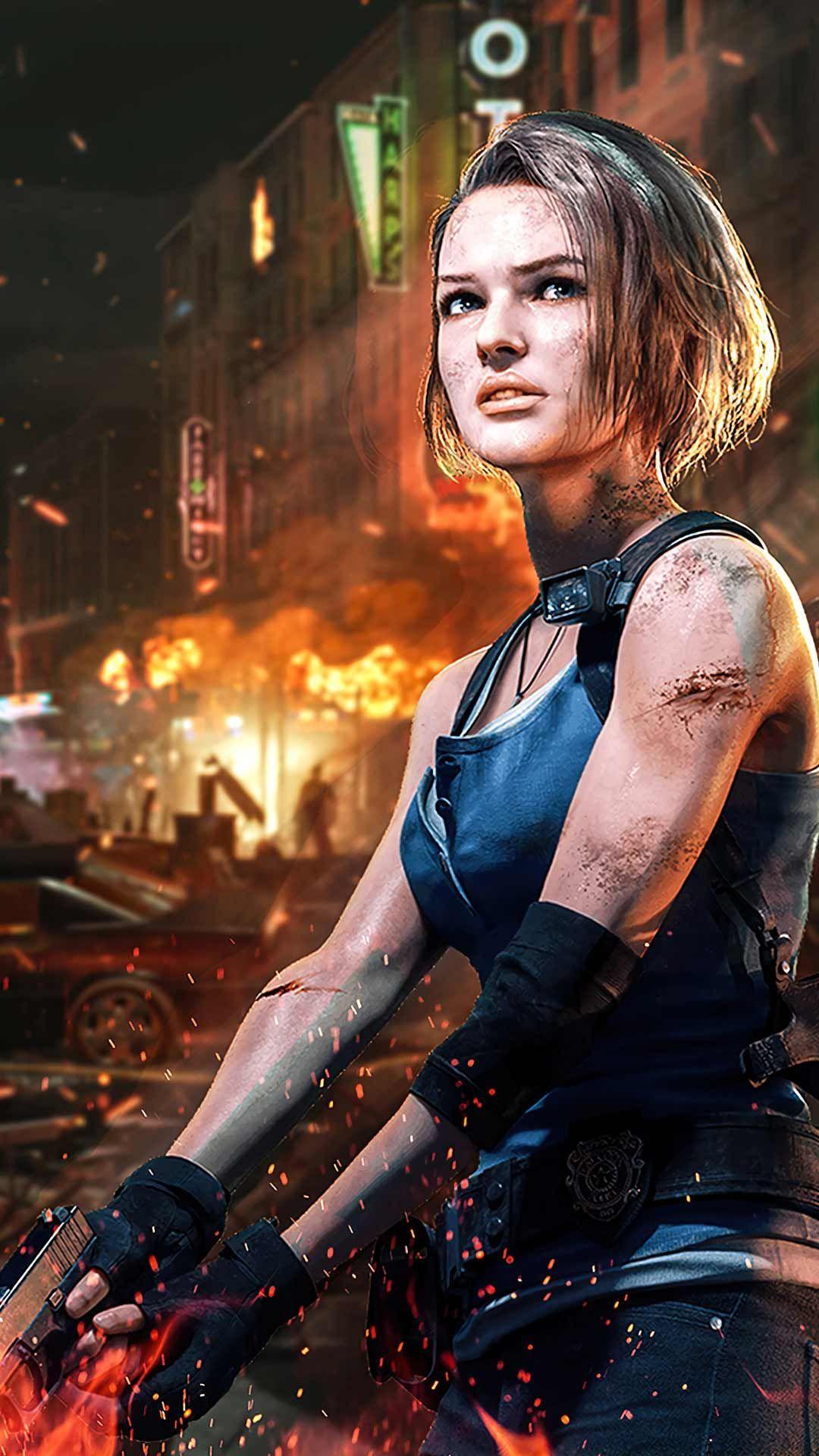 1080x1920 Jill valentine re3 remake wallpaper HD phone background 2020 game art Poster on iPhone android. Resident evil girl, Resident evil anime, Resident evil 3 remake