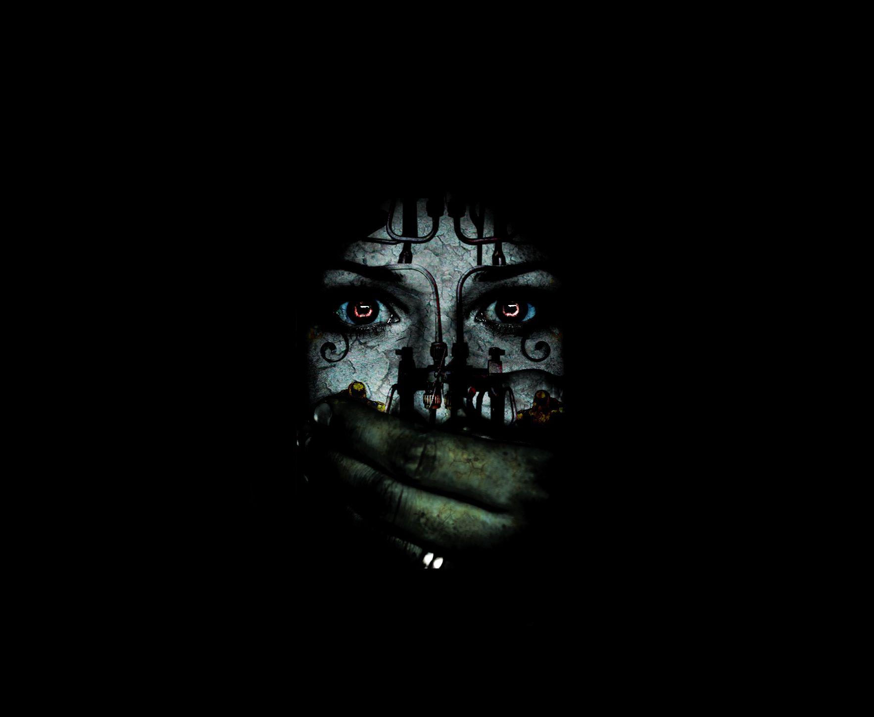 1766x1448 dark, Horror, Gothic, Women, Face, Eyes, Mood, Scary, Creepy, Spooky Wallpaper HD / Desktop and Mobile Background