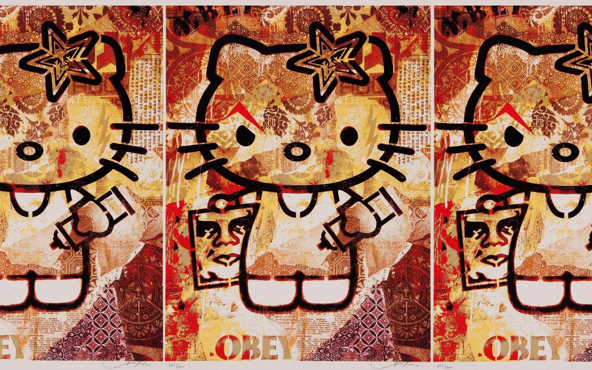 1920x1200 Download Wallpaper, Download obey hello kitty 1920x1200 wallpaper Wallpaper –Free Wallpaper Download
