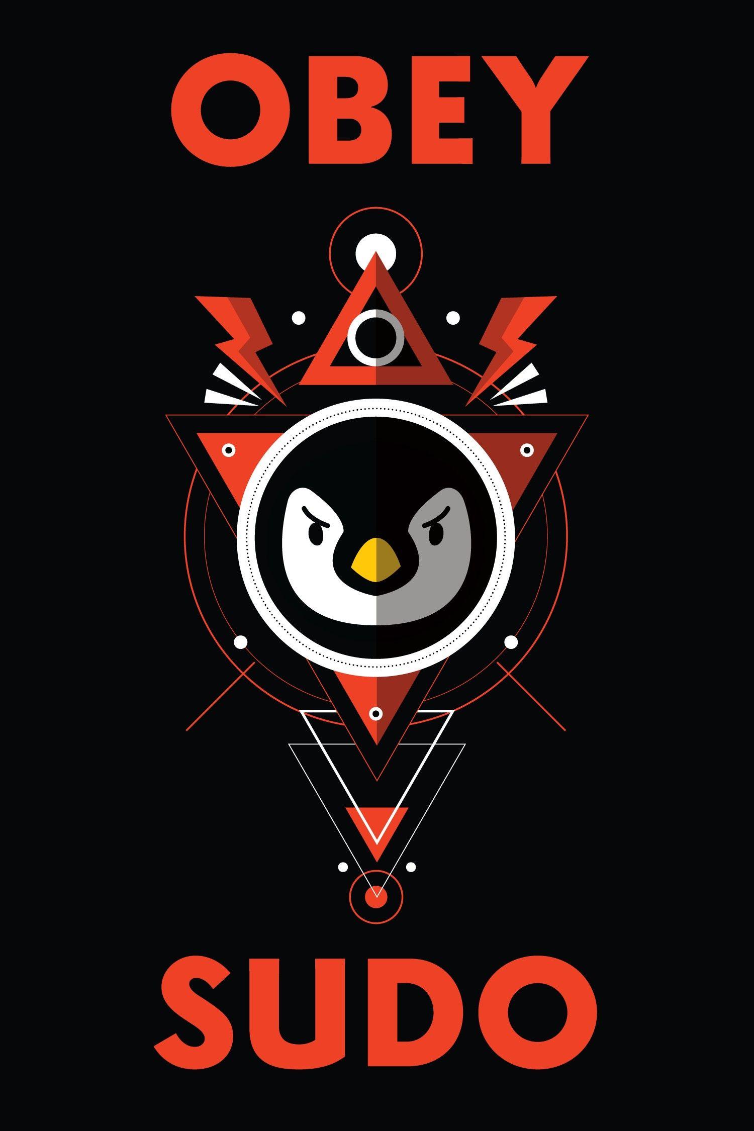 1500x2250 Tux, Linux, Obey, Sudo Wallpaper HD / Desktop and Mobile Background