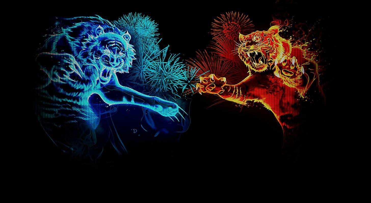 1456x798 Free download Abstract Digital Abstract Fire Tiger Wallpaper HD Background [1456x798] for your Desktop, Mobile & Tablet. Explore Abstract Tiger Wallpaper. Tiger HD Wallpaper, Blue Apple Wallpaper, Cool Tiger Wallpaper