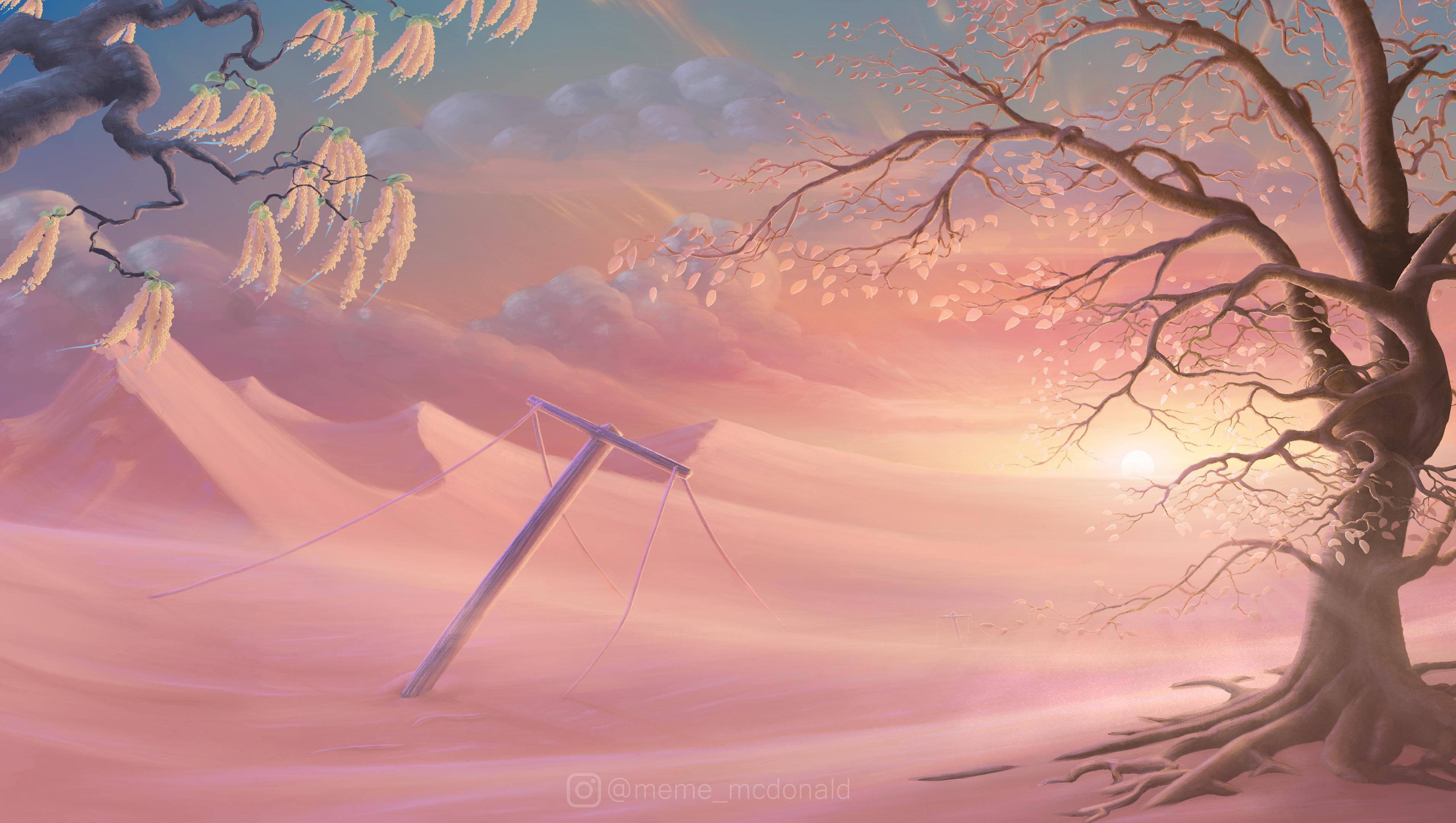3820x2160 4K Digital drawing of mine titled 'Perseverance' [3820 x 2160]