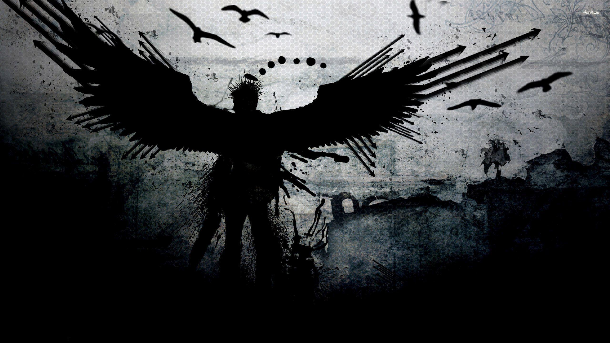 2560x1440 Dark Angel Wallpaper background picture