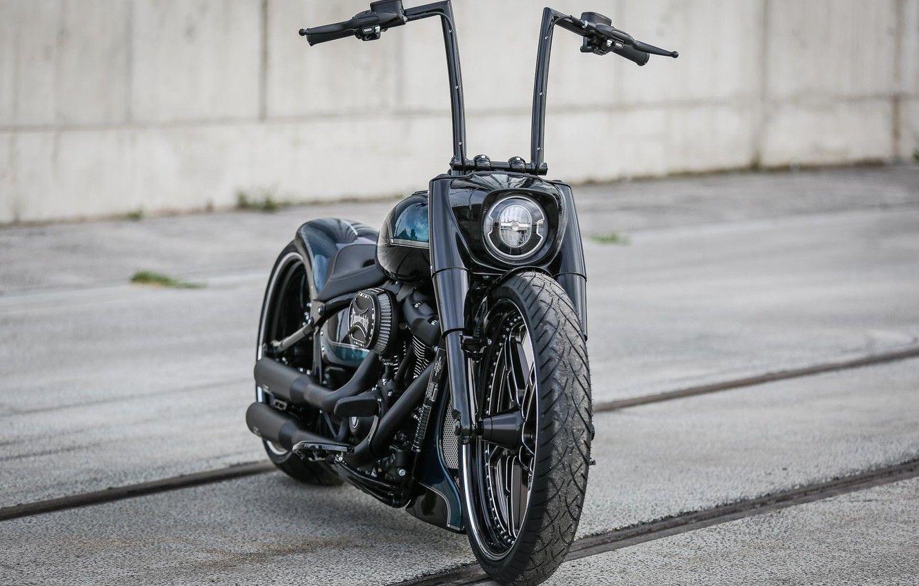 1332x850 Wallpaper Harley Davidson, Custom, Motorbike, Fat Boy, Thunderbike, Black Apple Image For Desktop, Section мотоциклы