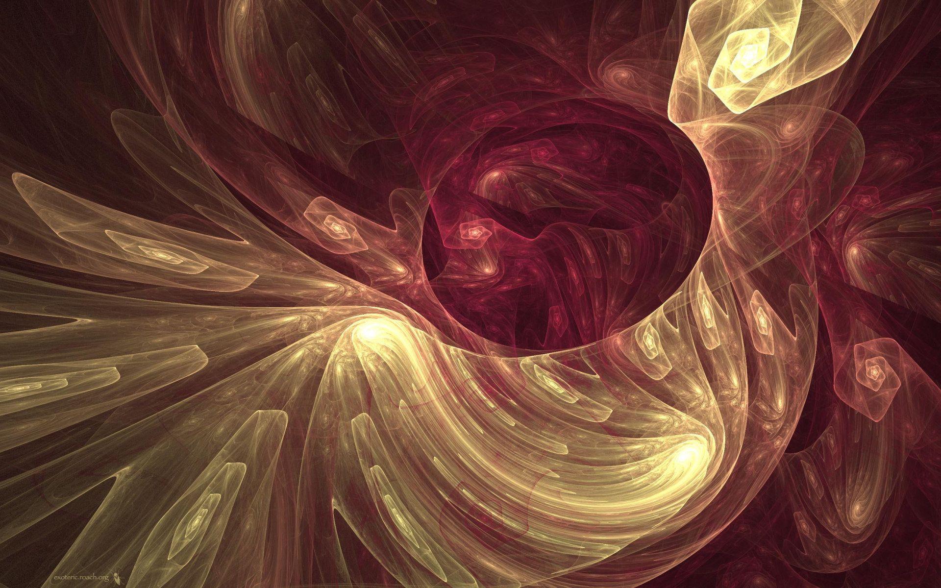 1920x1200 Wallpaper Wine And Roses Fractal 4karyn :), abstract, gold, burgundy, 3D and abstract • Wallpaper For You HD Wallpaper For Desktop & Mobile