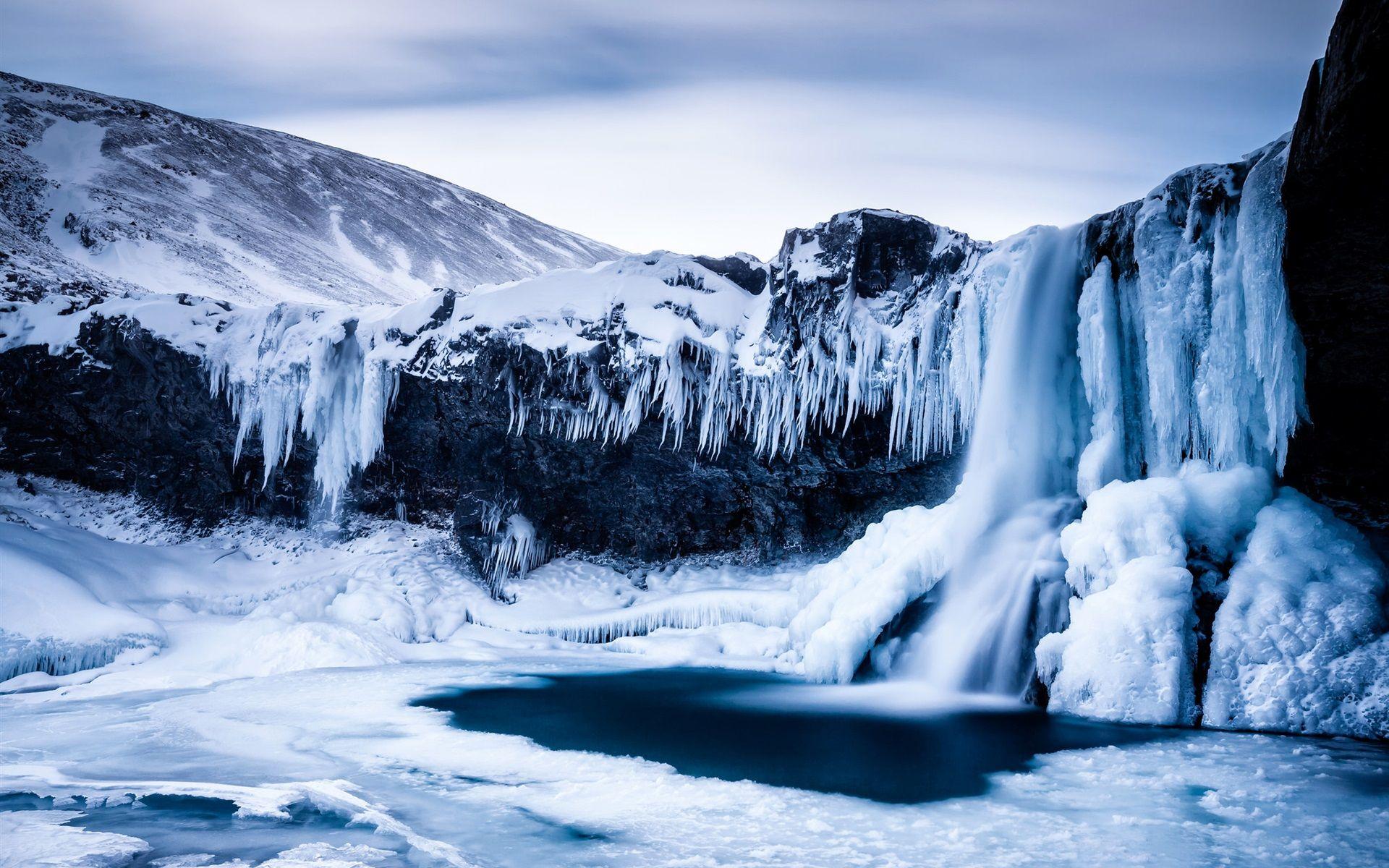 1920x1200 Wallpaper Winter, mountains, snow, ice crystal, very cold 1920x1200 HD Picture, Image